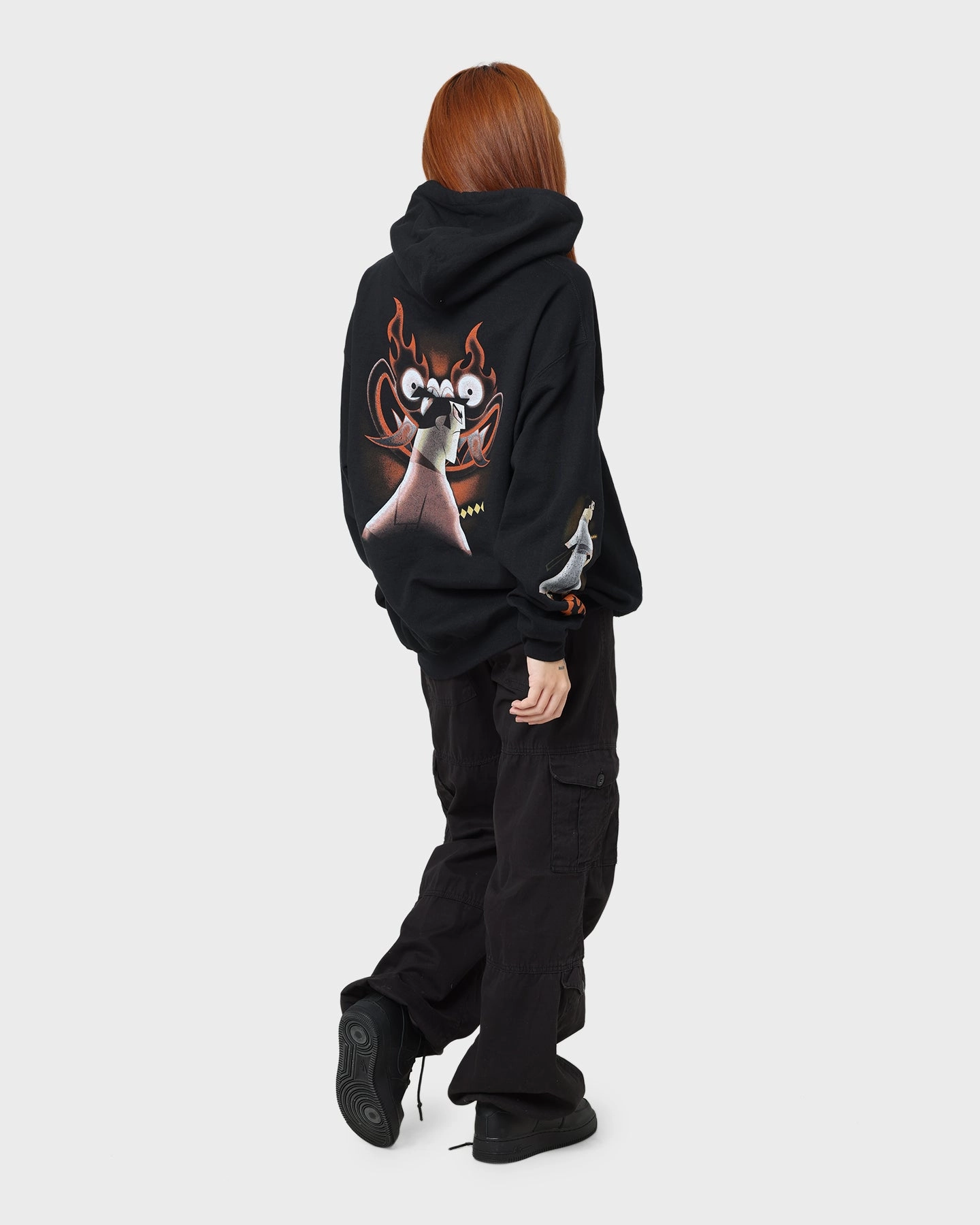 American Thrift X Samurai Jack Samurai Jack Hoodie Black