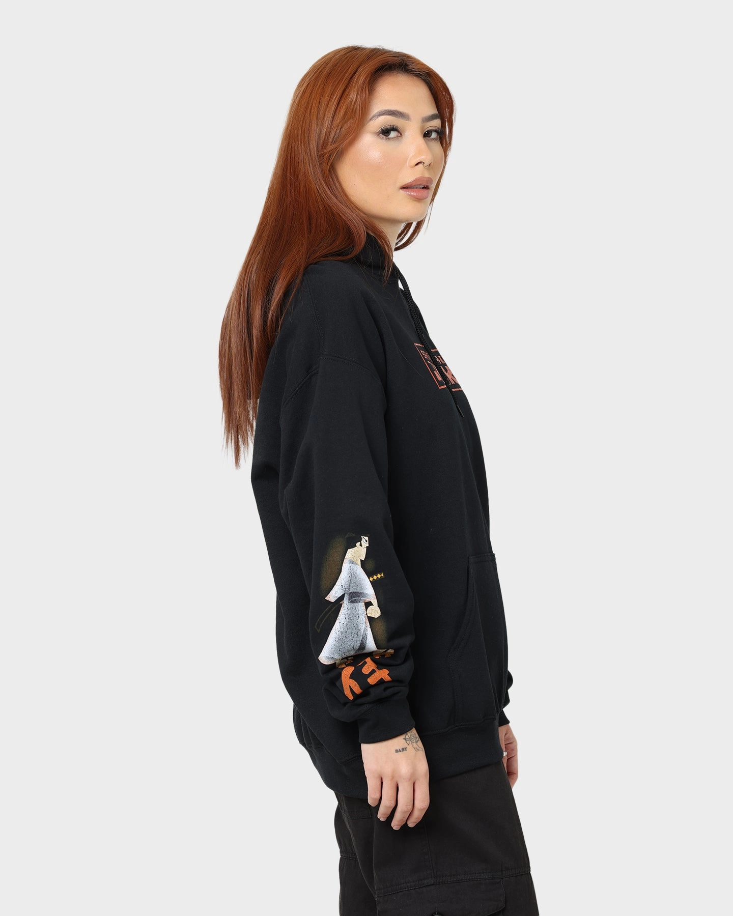 American Thrift X Samurai Jack Samurai Jack Hoodie Black