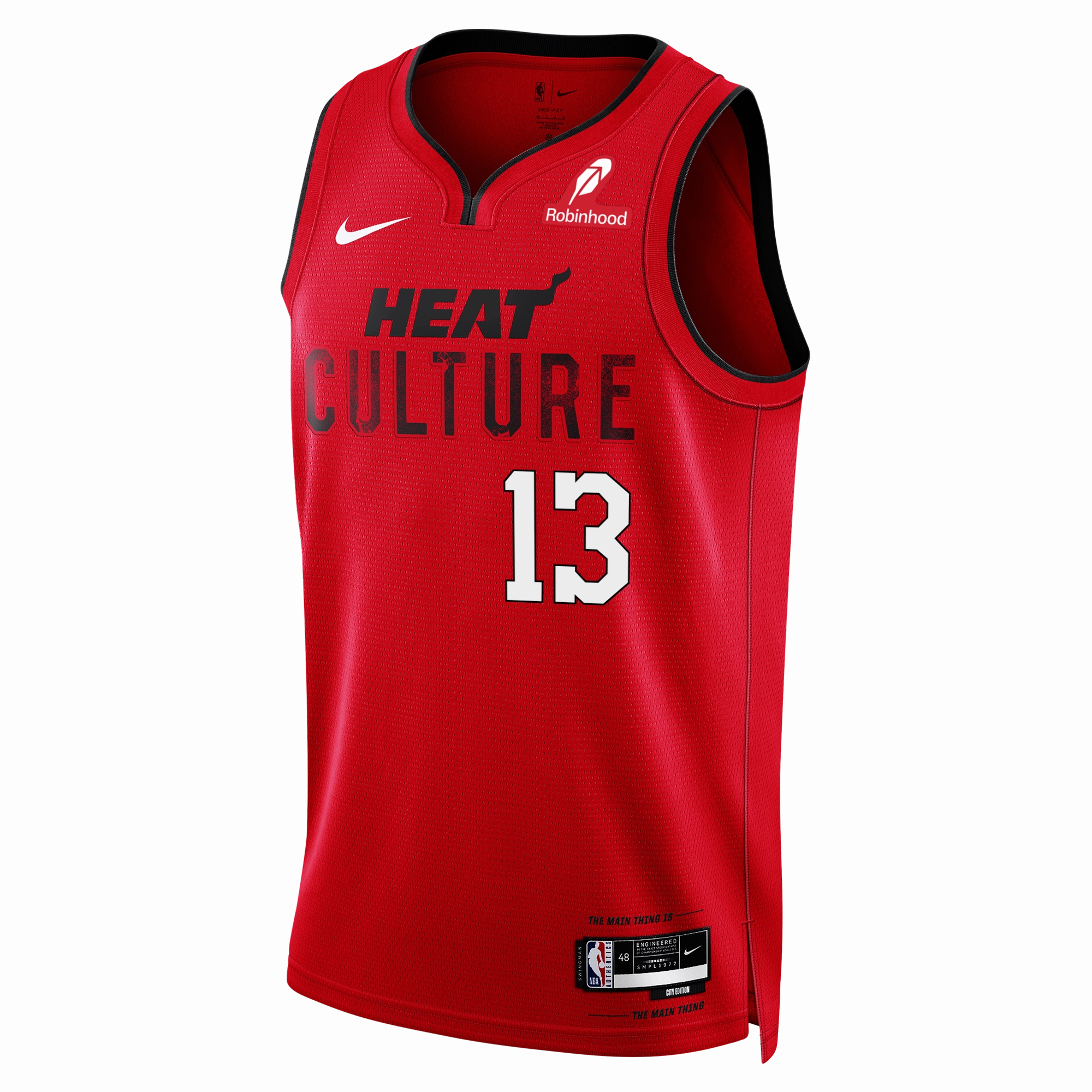 Bam Adebayo Nike HEAT Culture: Blood Red Youth Swingman Jersey