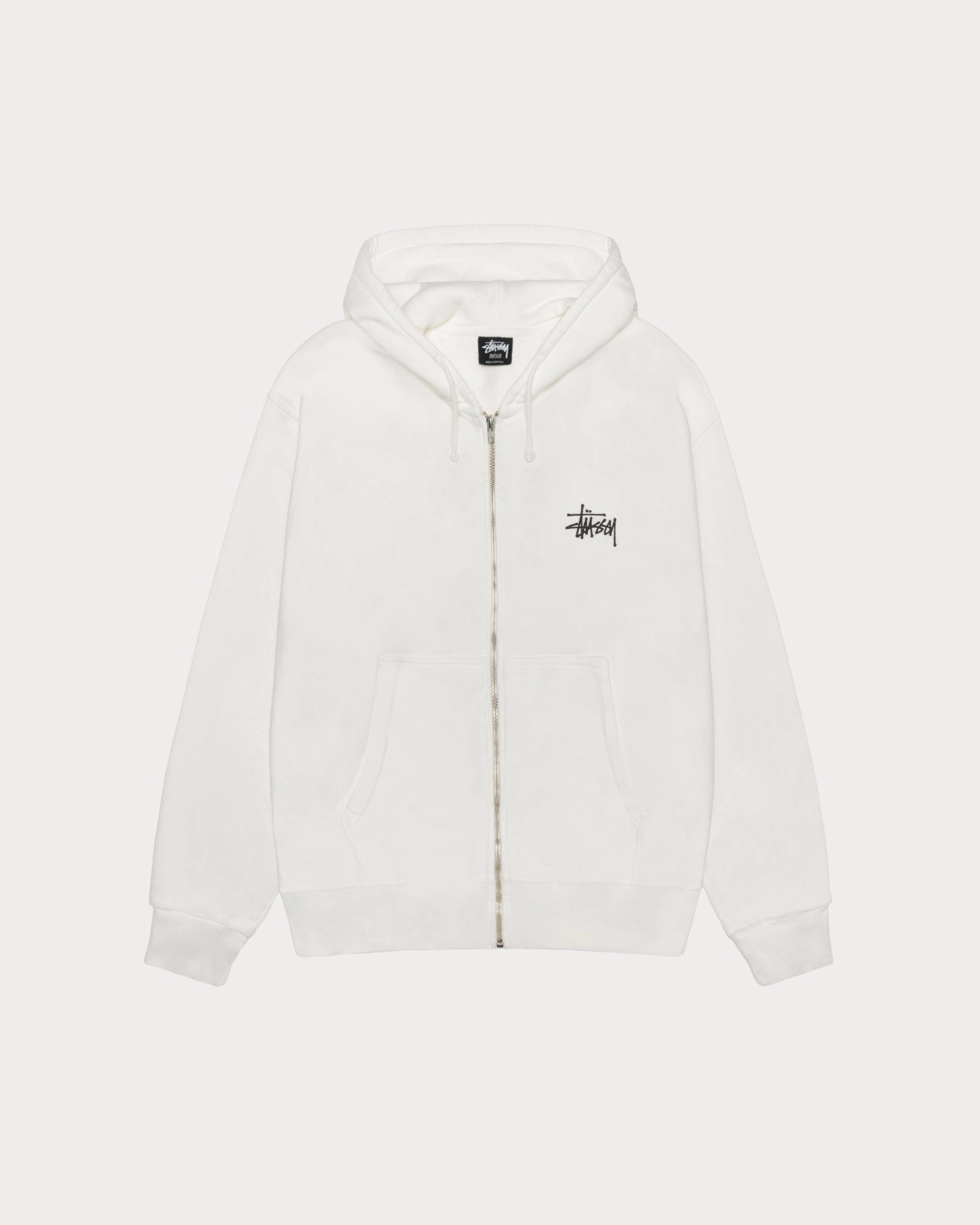 BASIC STÜSSY ZIP HOODIE PIGMENT DYED