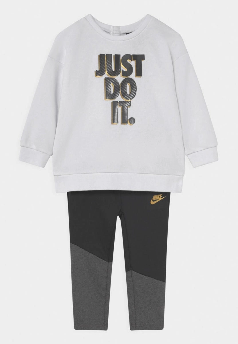 Ensemble Nike Go For Gold Enfant Fille - Blanc/Noir/Doré