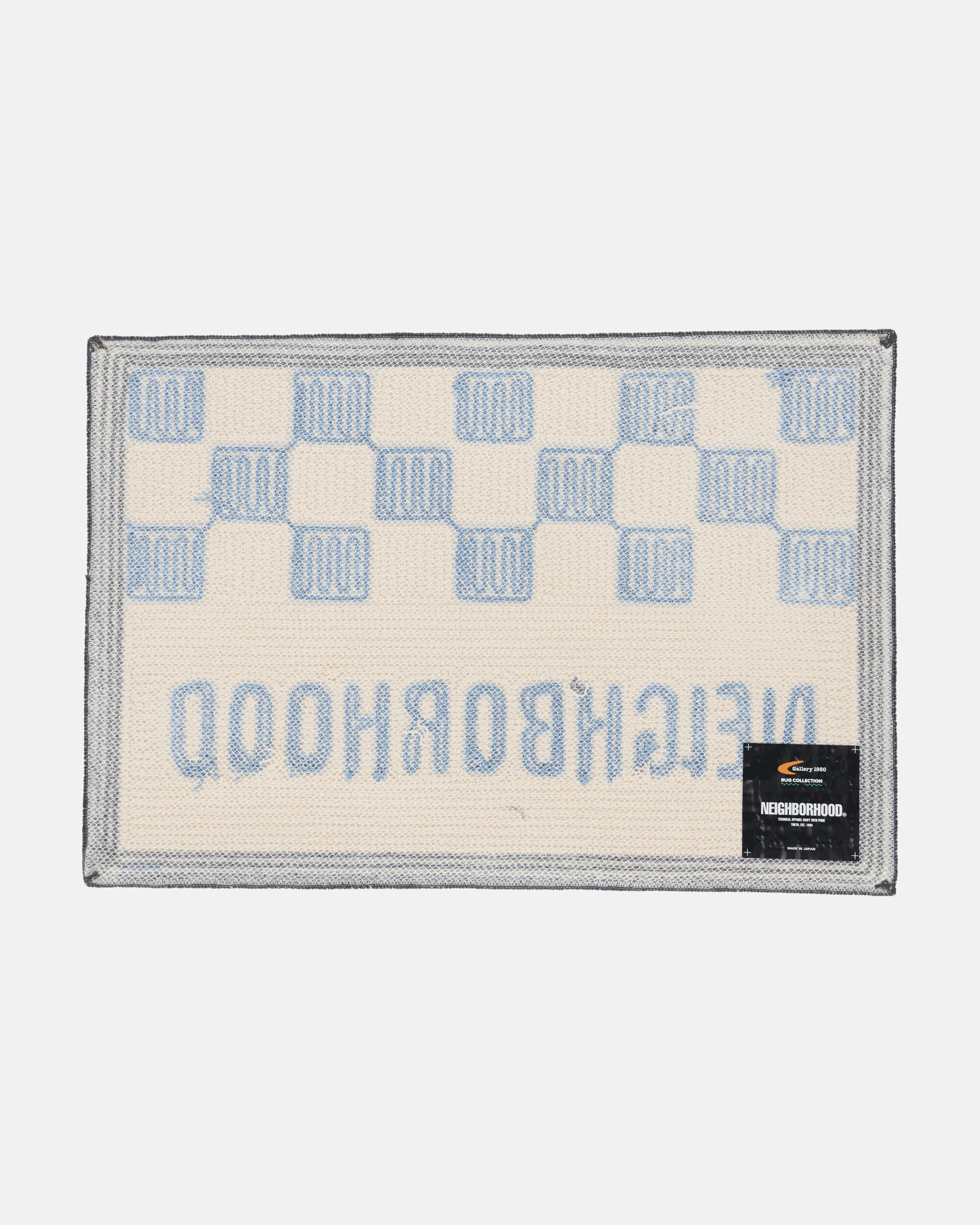 Gallery 1950 Checker Rug Mat Blue