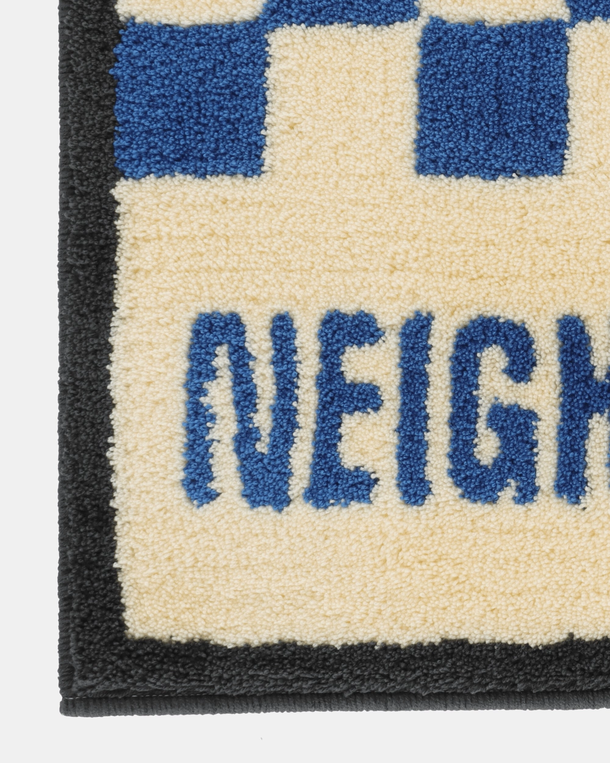 Gallery 1950 Checker Rug Mat Blue