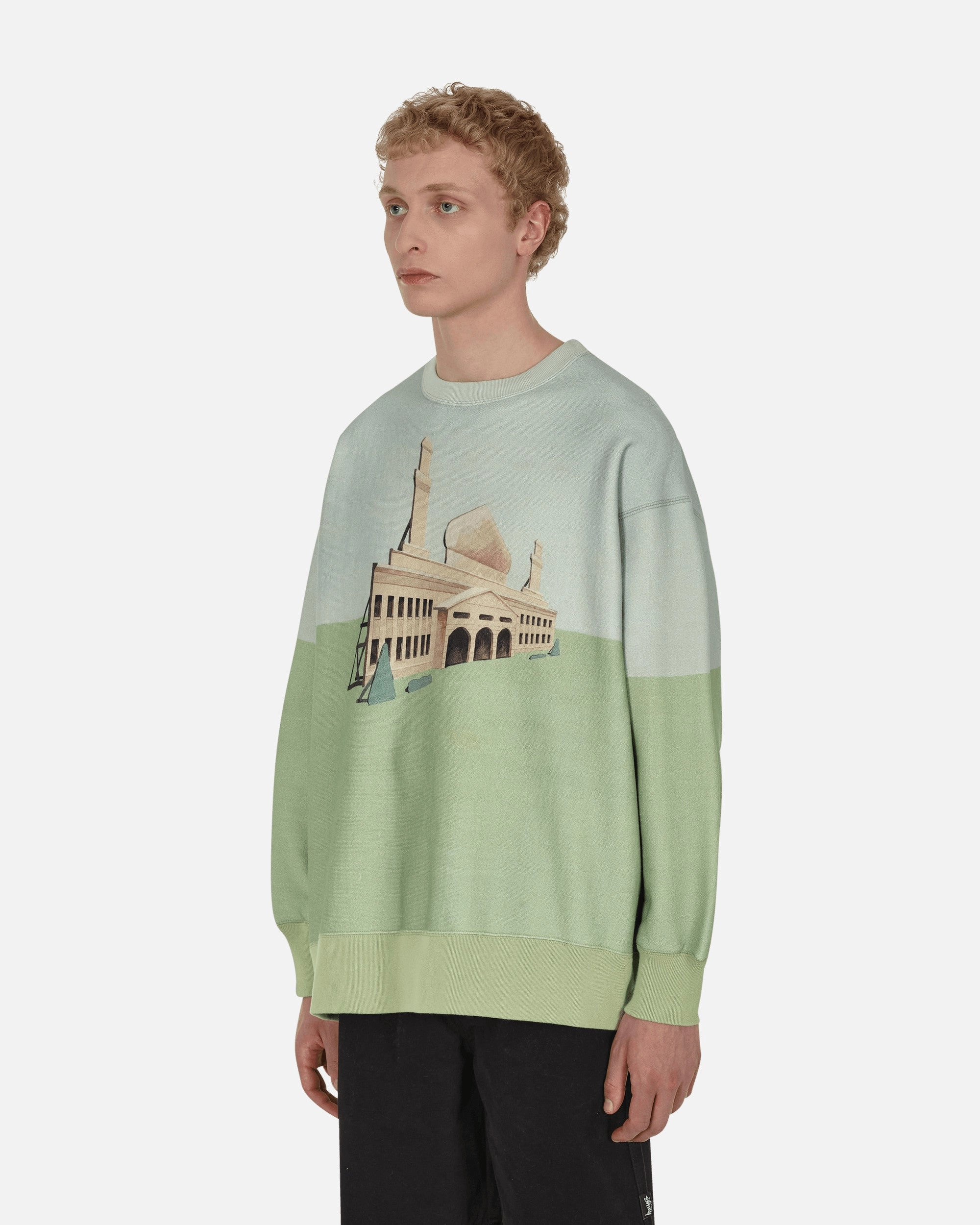 Graphic Crewneck Sweatshirt Green