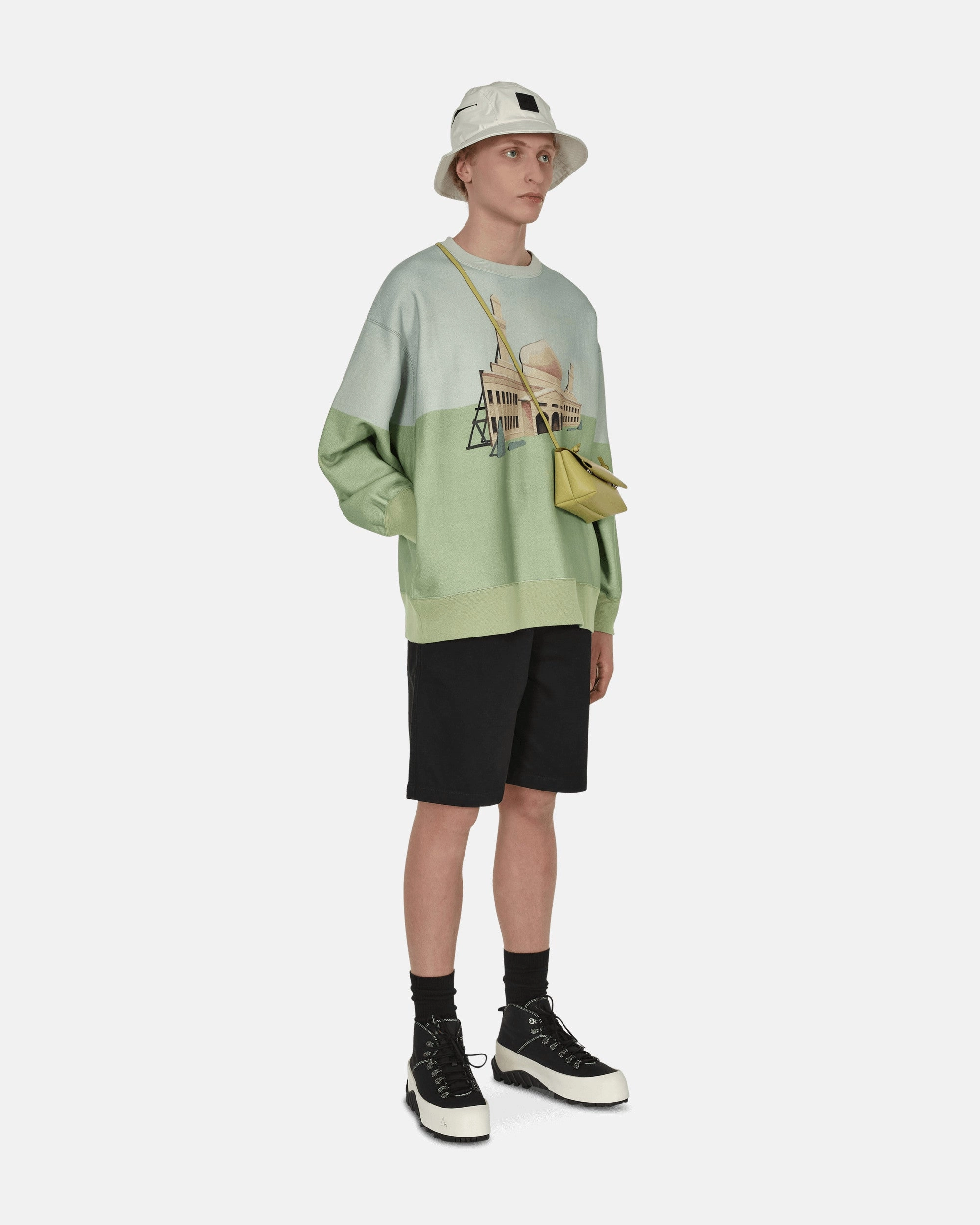 Graphic Crewneck Sweatshirt Green