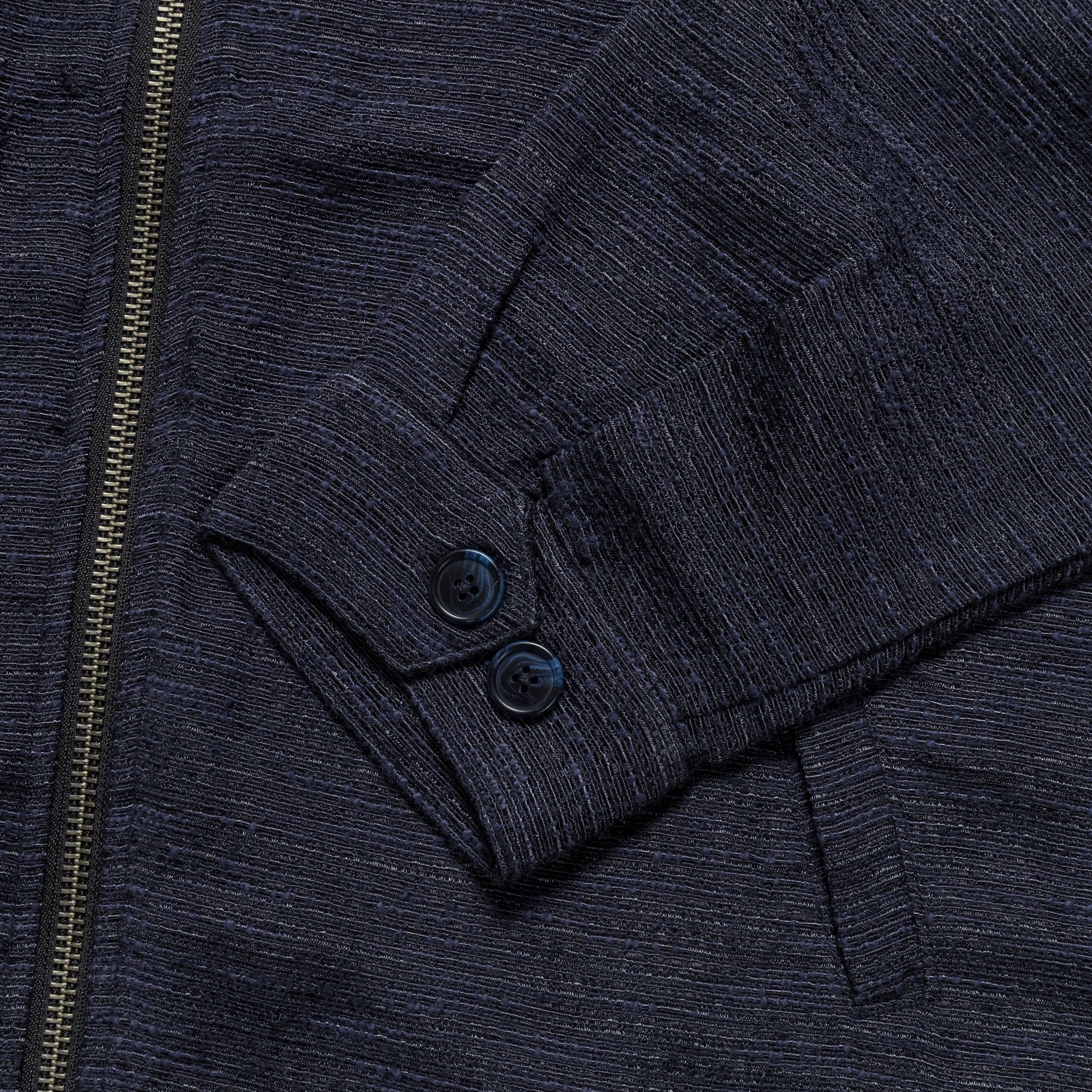 Harrington Jacket - Navy Tweed