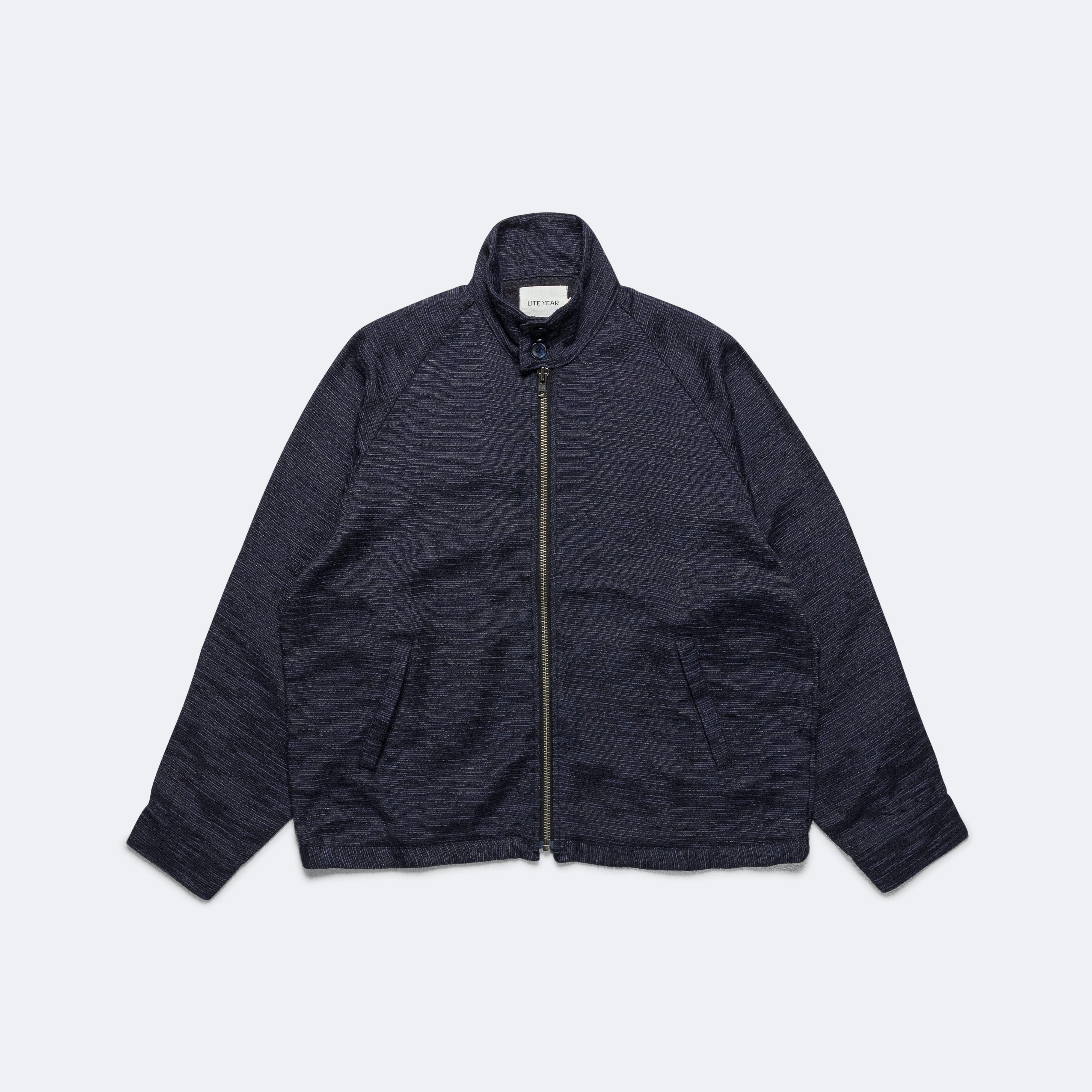 Harrington Jacket - Navy Tweed