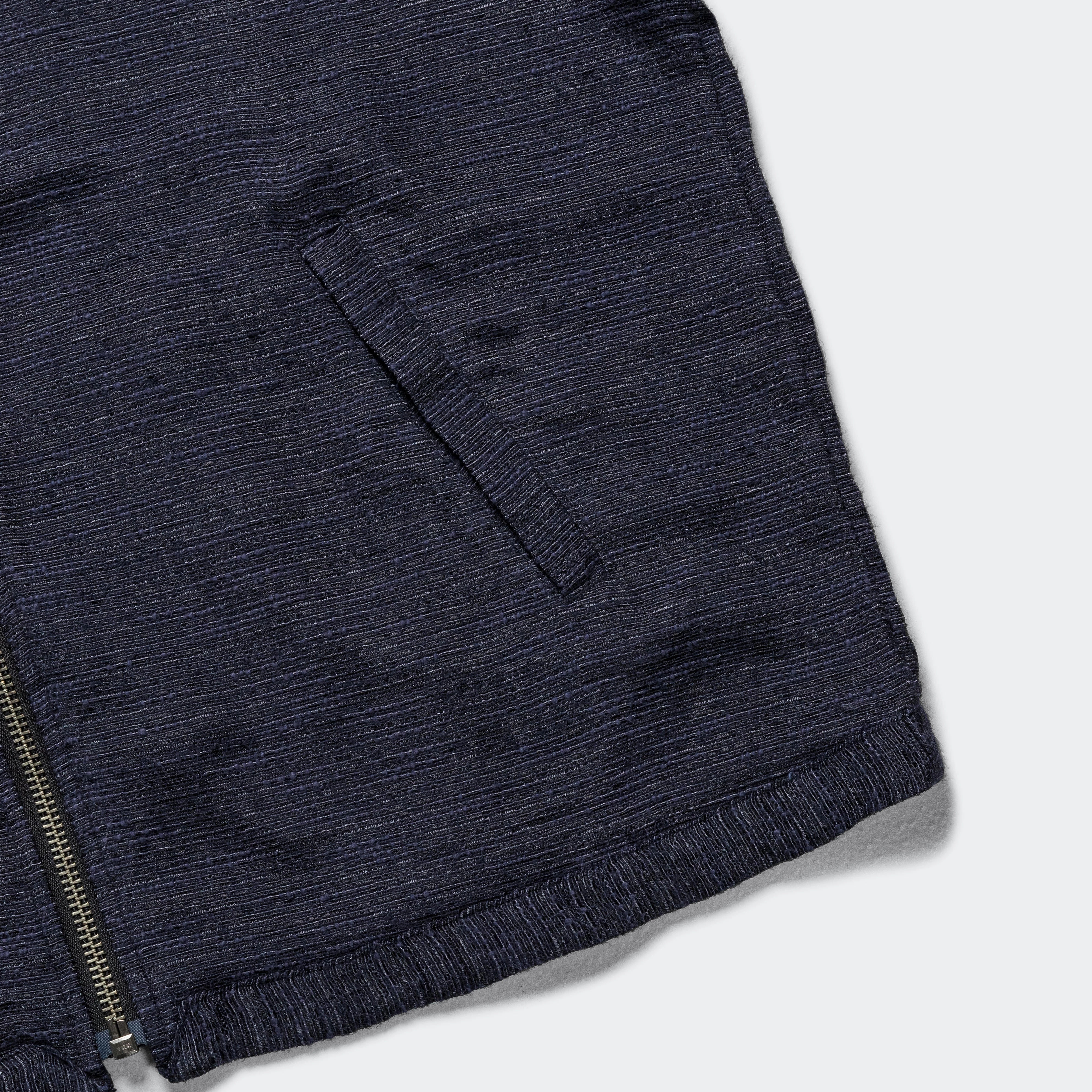 Harrington Jacket - Navy Tweed