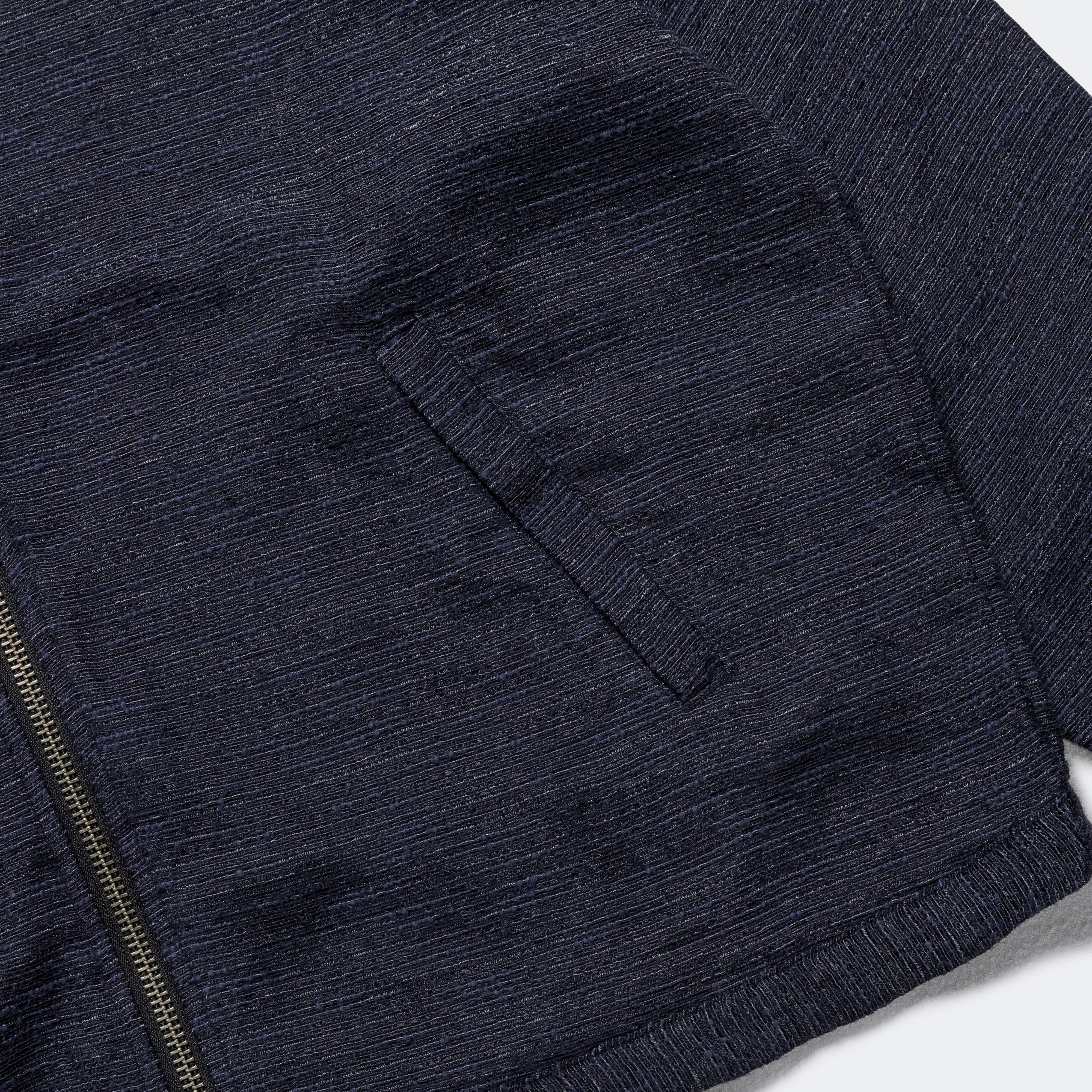 Harrington Jacket - Navy Tweed
