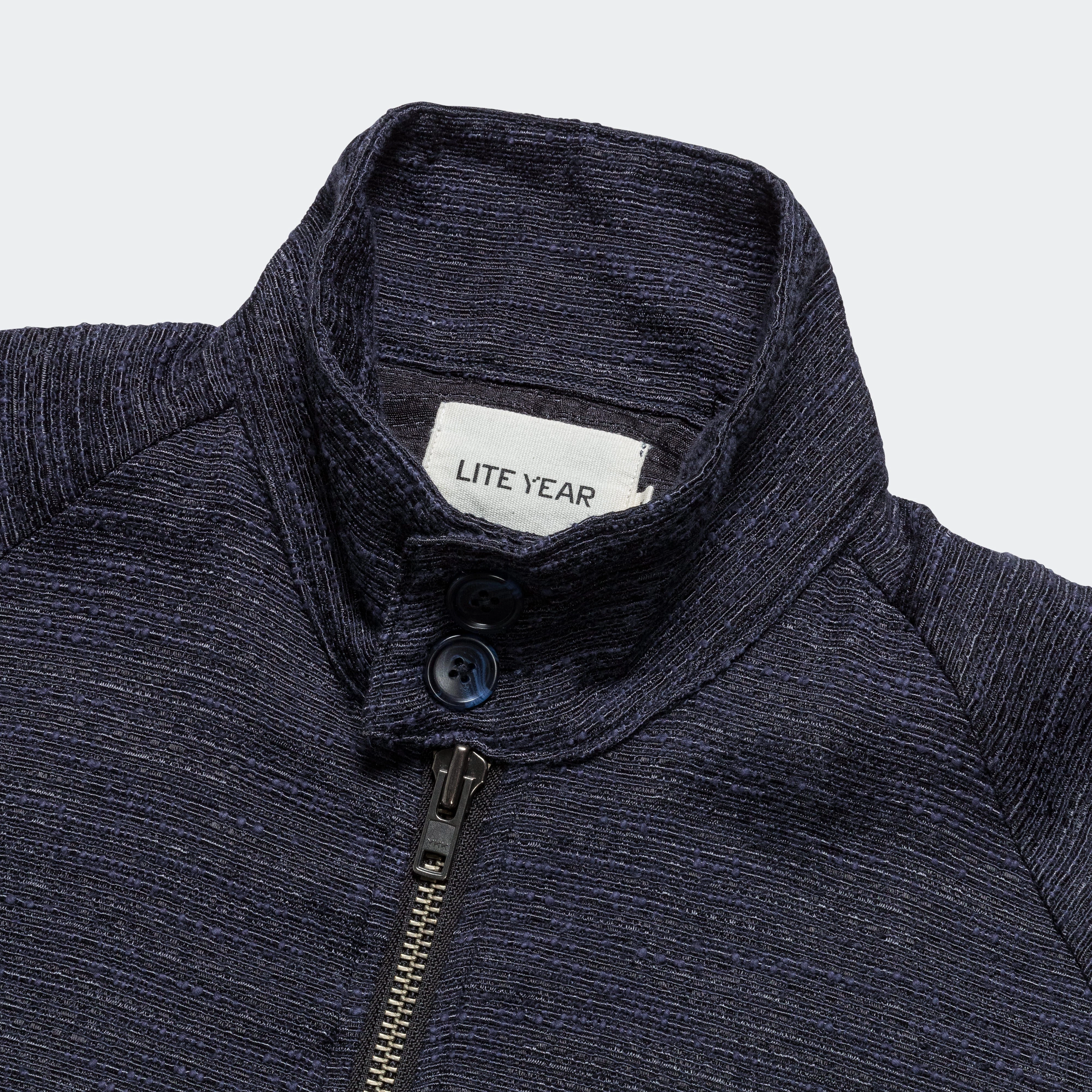 Harrington Jacket - Navy Tweed