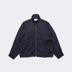 Harrington Jacket - Navy Tweed