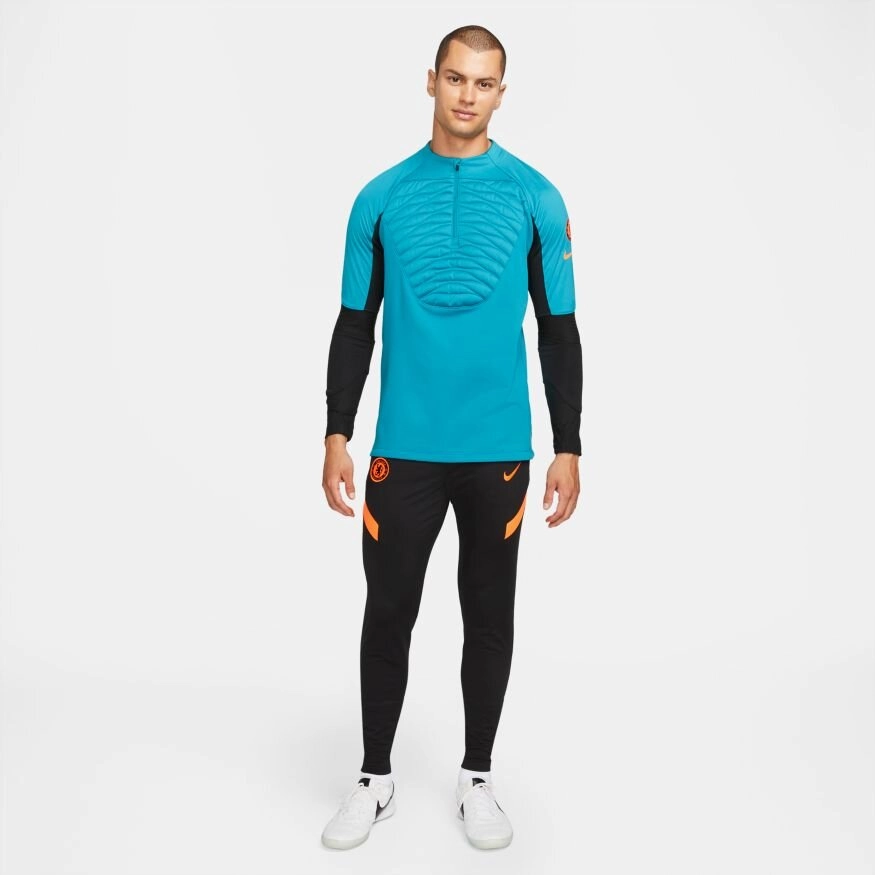 Haut d'entrainement Chelsea Winter Warrior 2021/2022 - Bleu/Noir