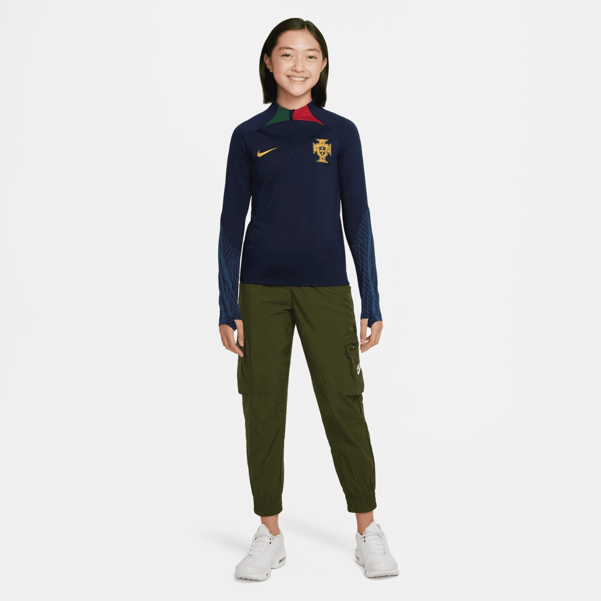 Haut d'entrainement Portugal Junior 2022 - Bleu/Rouge/Vert