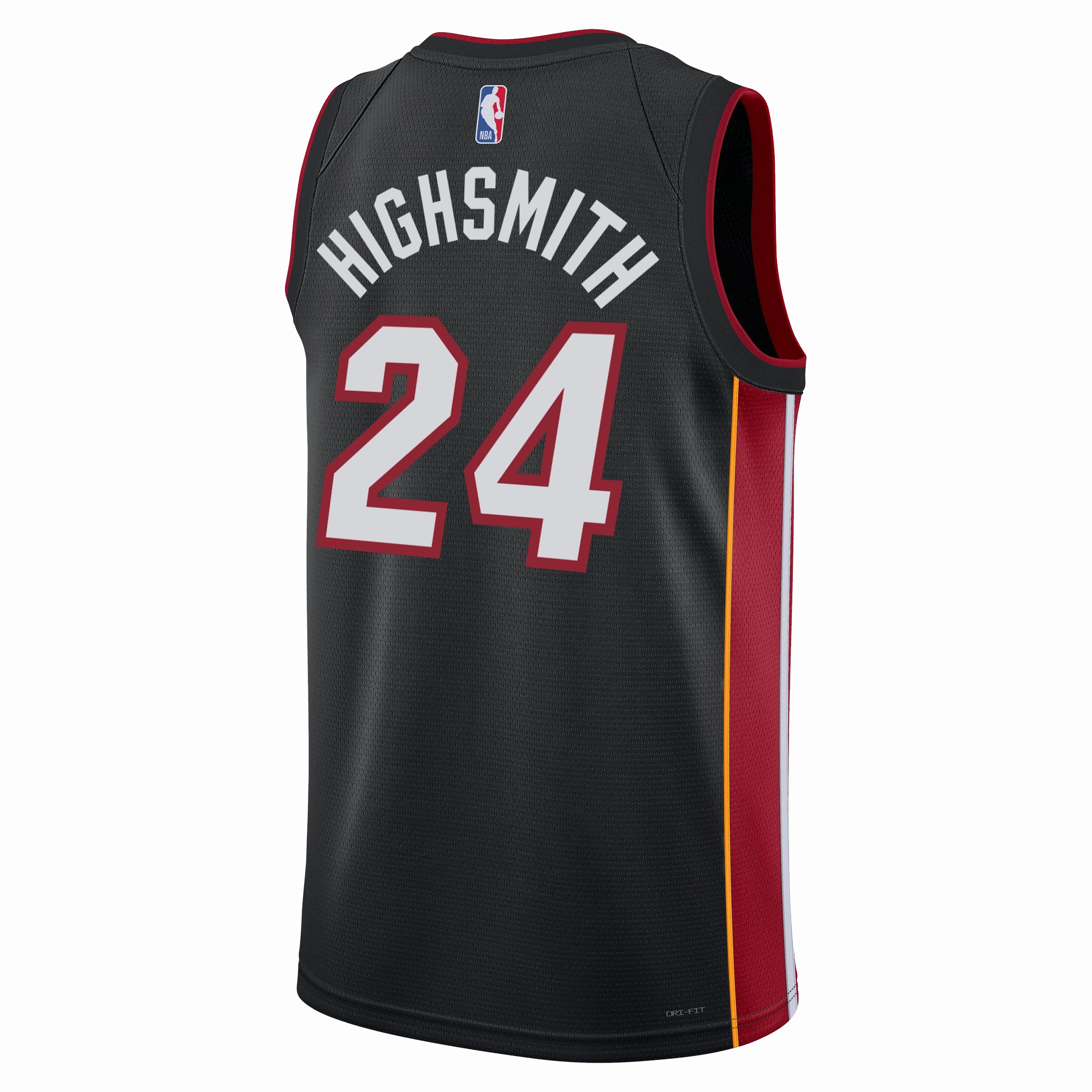 Haywood Highsmith Nike Miami HEAT Icon Black Swingman Jersey