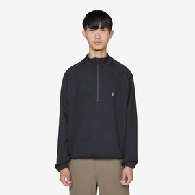Heavy Half Zip Black