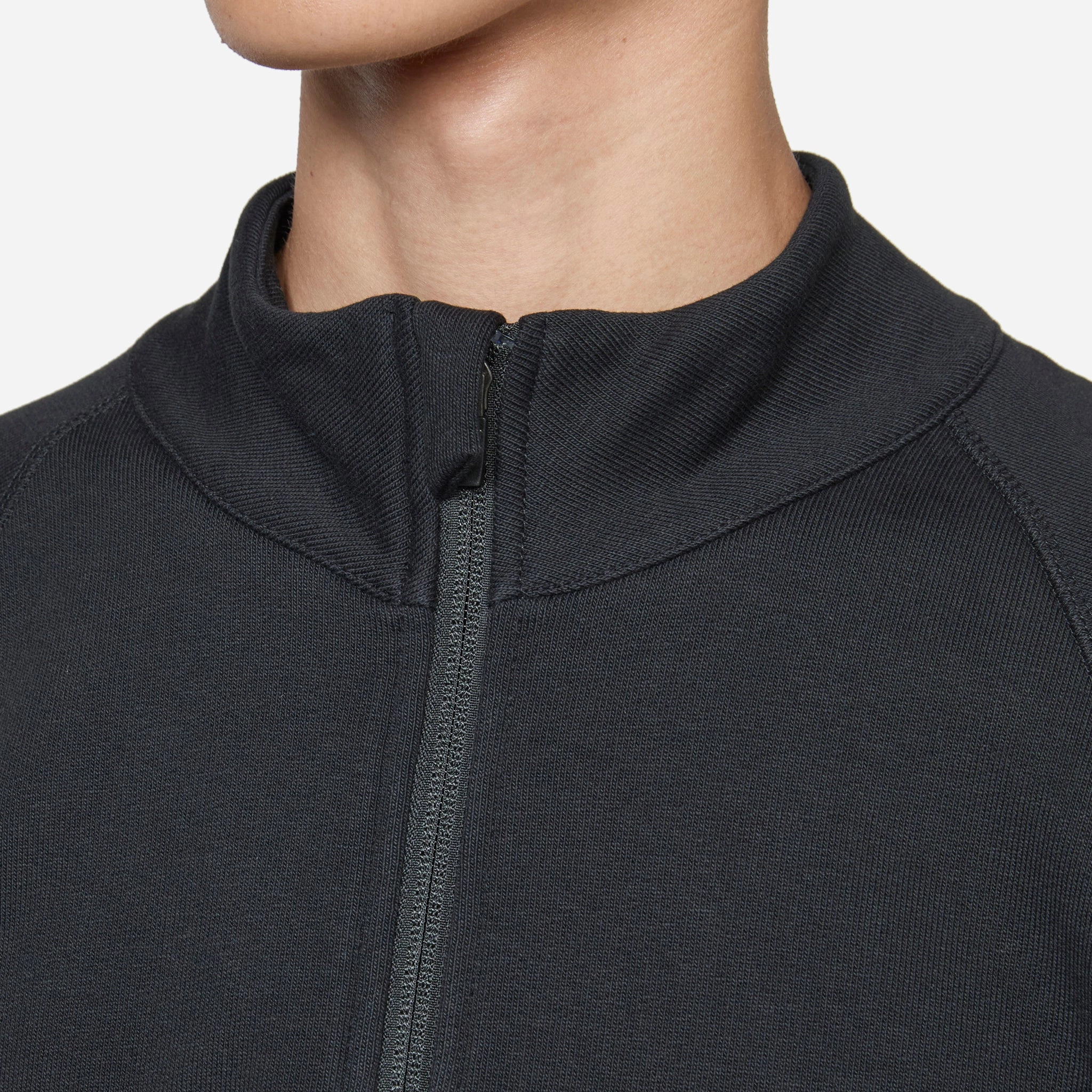 Heavy Half Zip Black