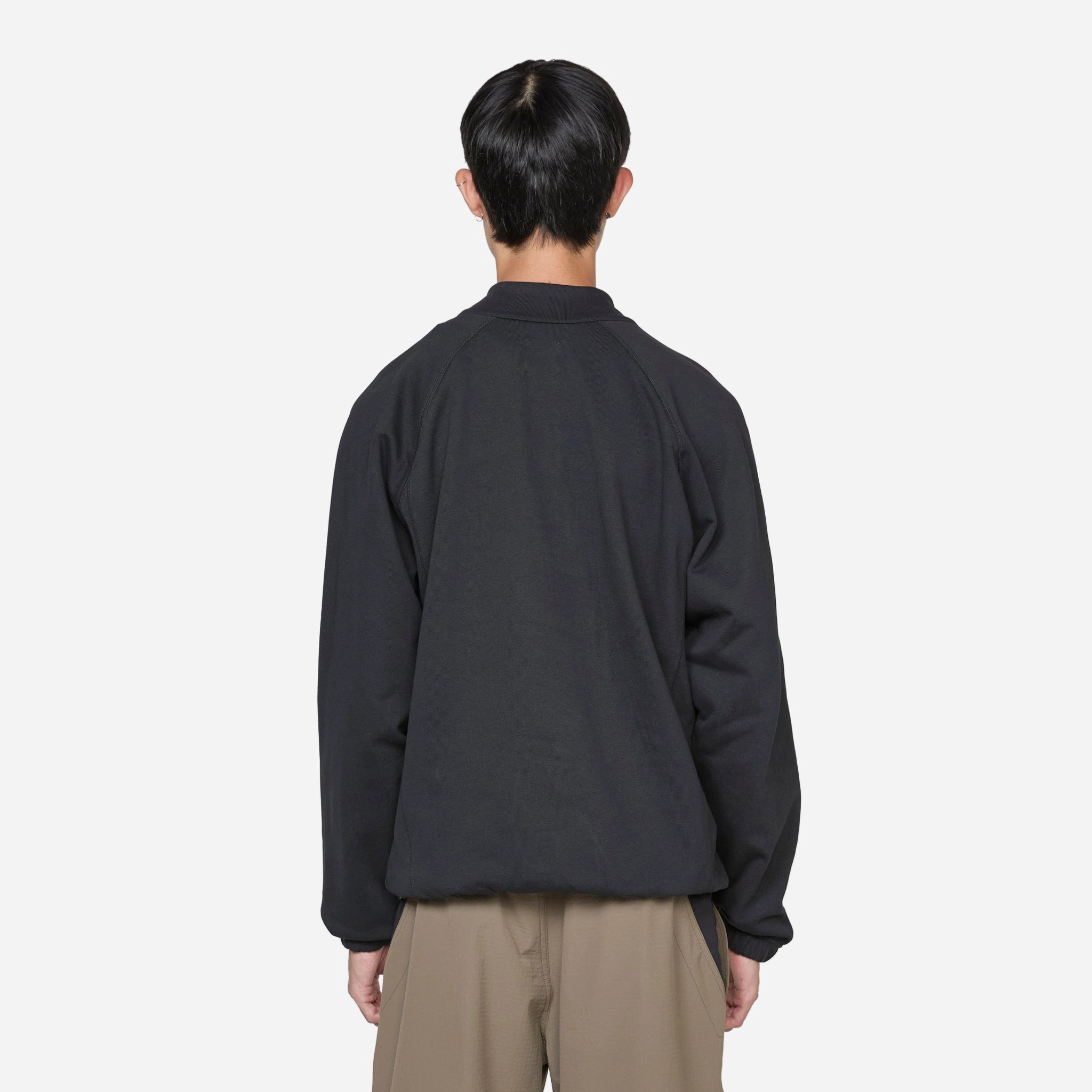 Heavy Half Zip Black