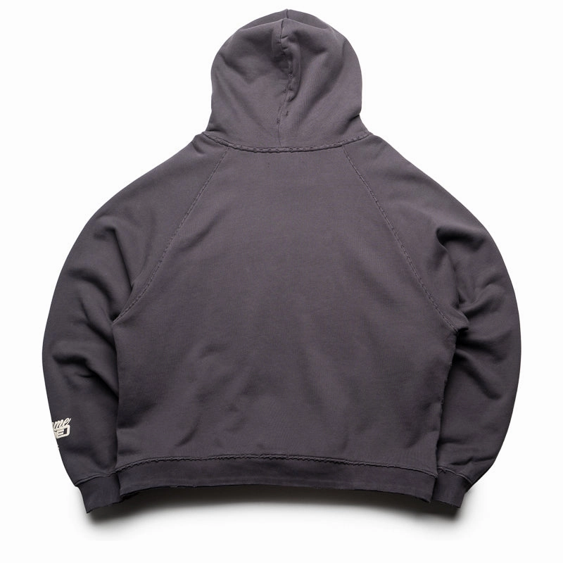 Homme Femme Destroyed Maison Hoodie - Black