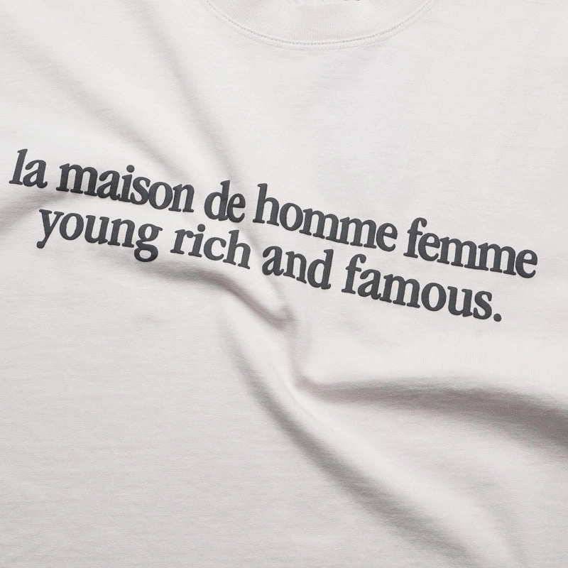 Homme Femme Destroyed Maison Tee - White