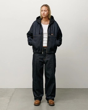 INSULATED WORK JACKET RAW DENIM