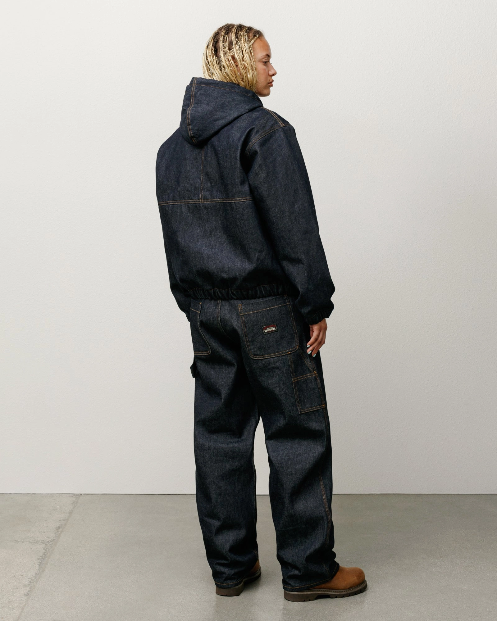 INSULATED WORK JACKET RAW DENIM