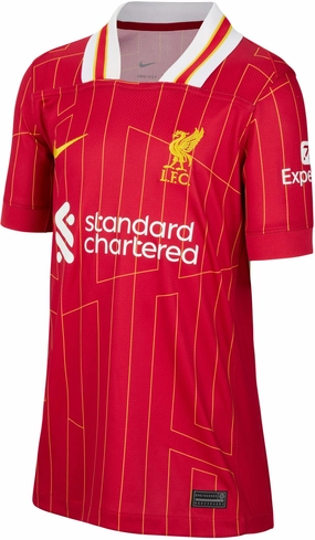 Junior's Liverpool FC 2024/25 Stadium Home Soccer Jersey