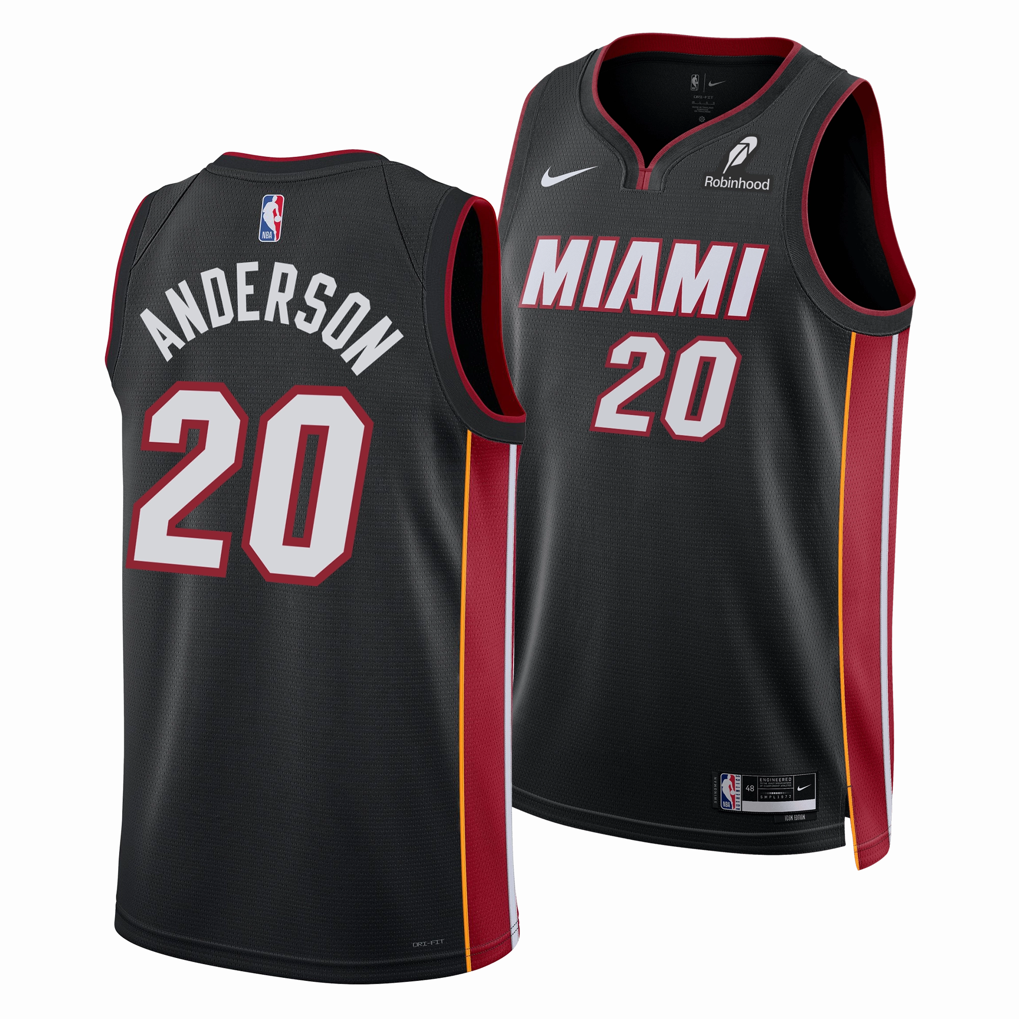 Kyle Anderson Nike Miami HEAT Icon Black Youth Swingman Jersey