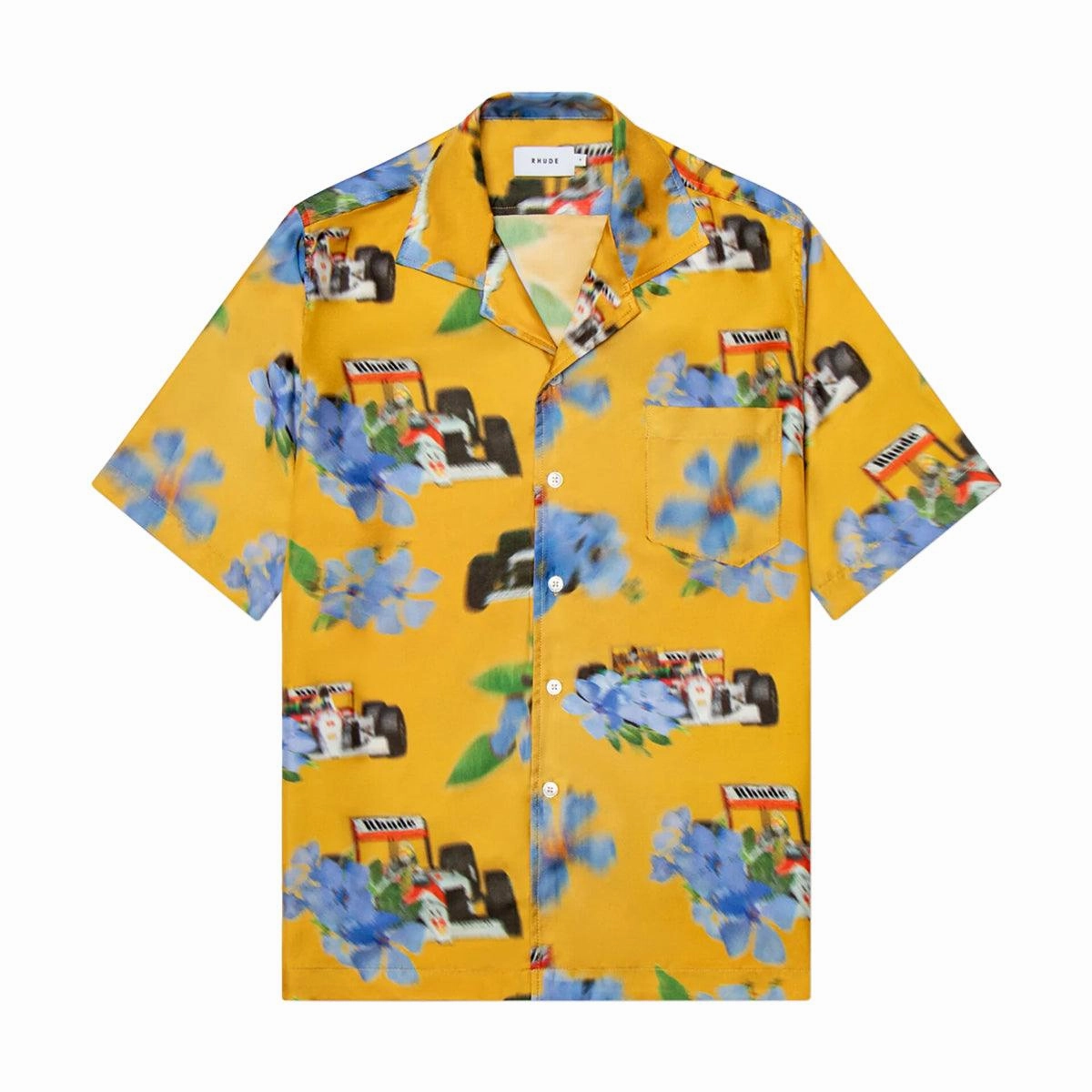 Loix Silk Shirt 'Yellow Mulberry'