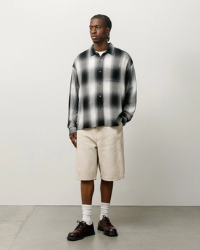 LOOSE WEAVE PLAID SHIRT