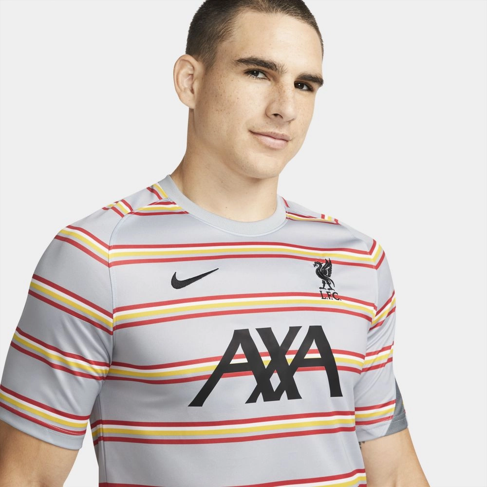 Maillot Pré-match Liverpool 2021/2022 - Gris/Rouge/Jaune