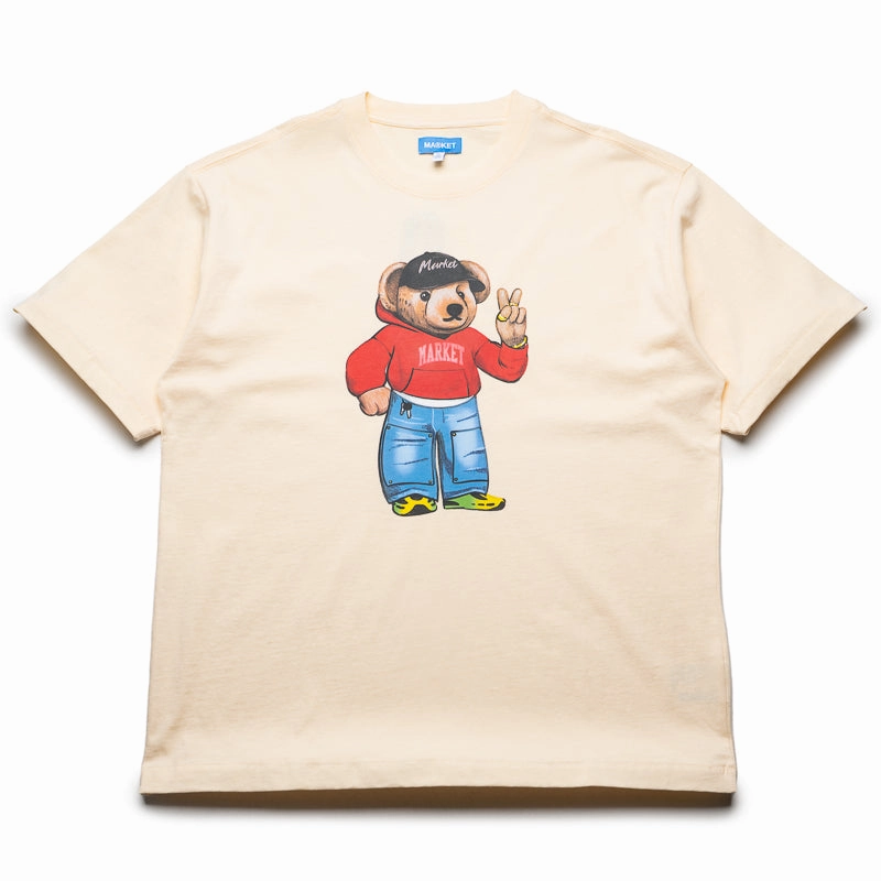 Market Fit Check Bear Tee - Butter Cream