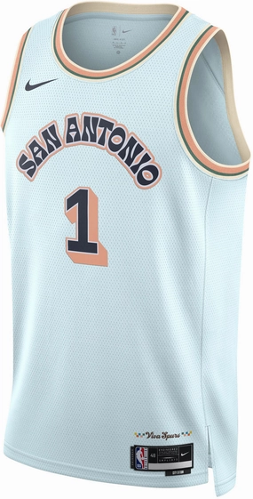 Men's NBA San Antonio Spurs Victor Wembanyama 2024/25 City Edition Swingman Jersey