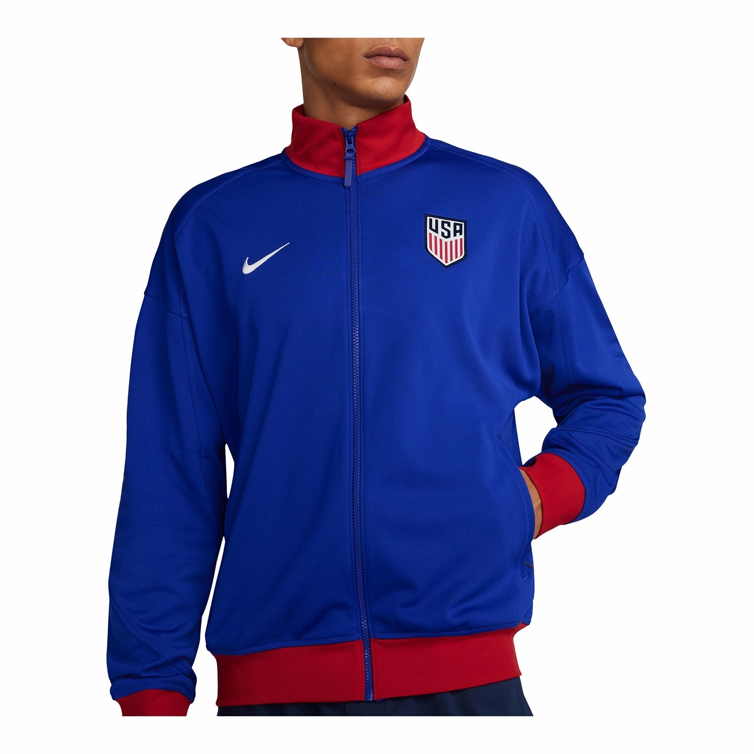 Men's Nike USA Academy Pro Anthem Royal Full-Zip Jacket