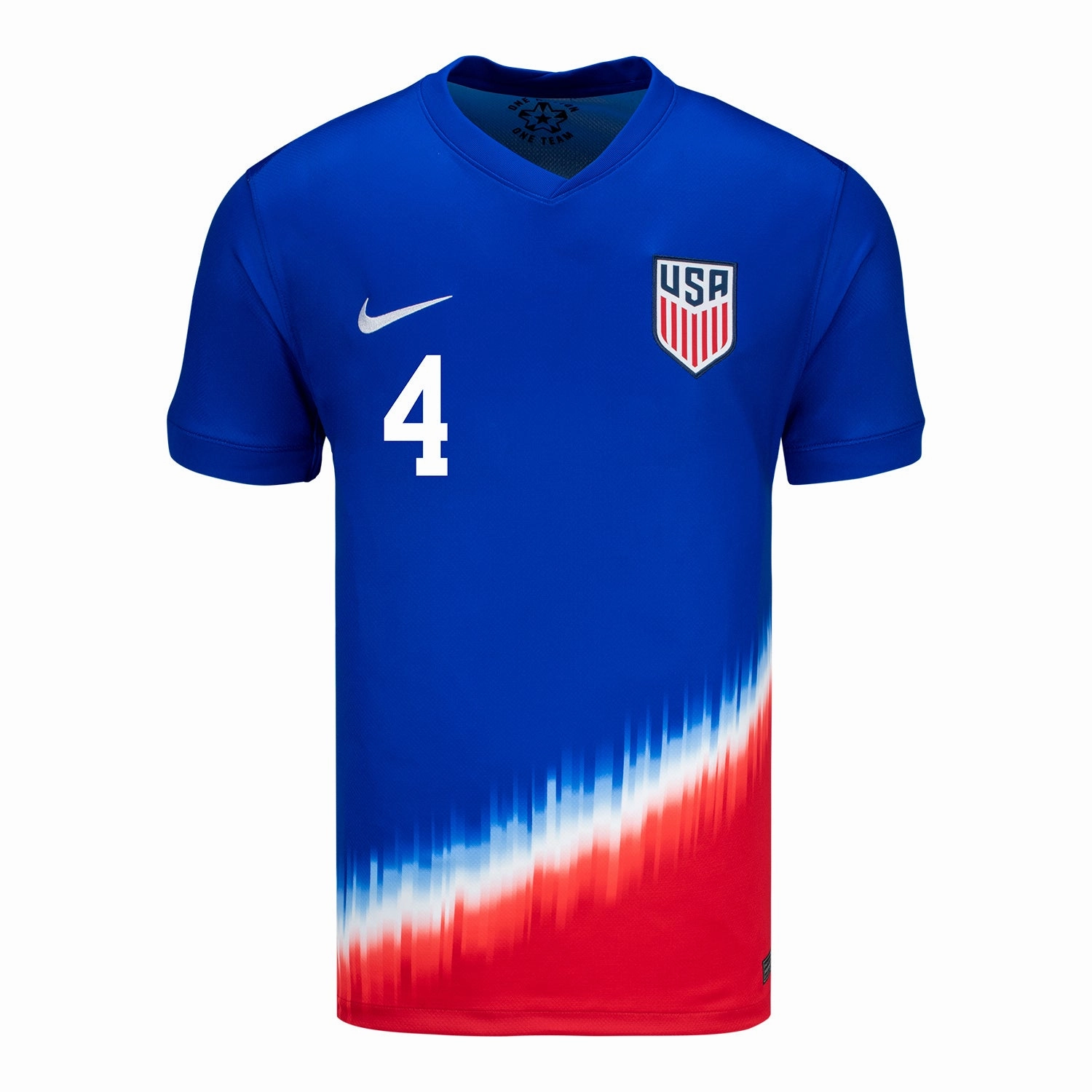 Men's Nike USMNT 2024 American Icon Away Adams 4 Stadium Jersey