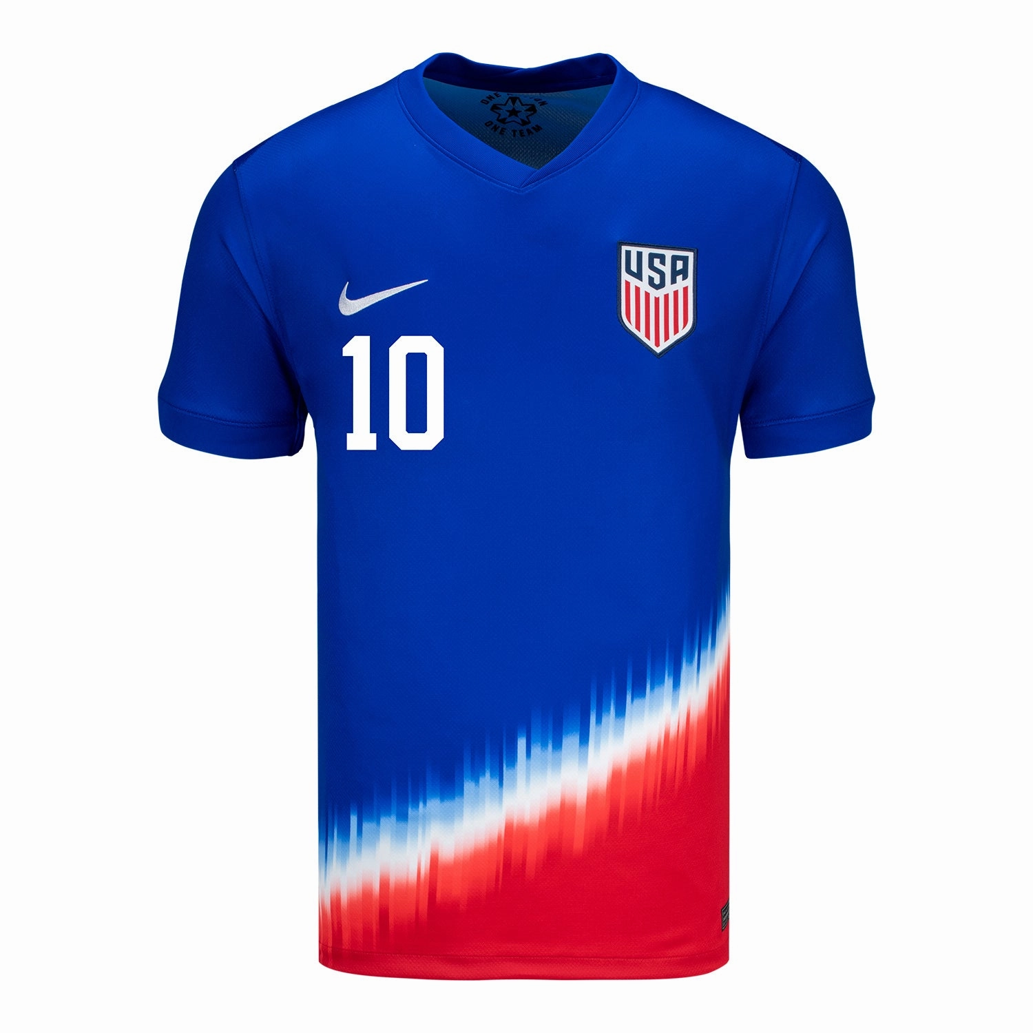Men's Nike USMNT 2024 American Icon Away Pulisic 10 Stadium Jersey