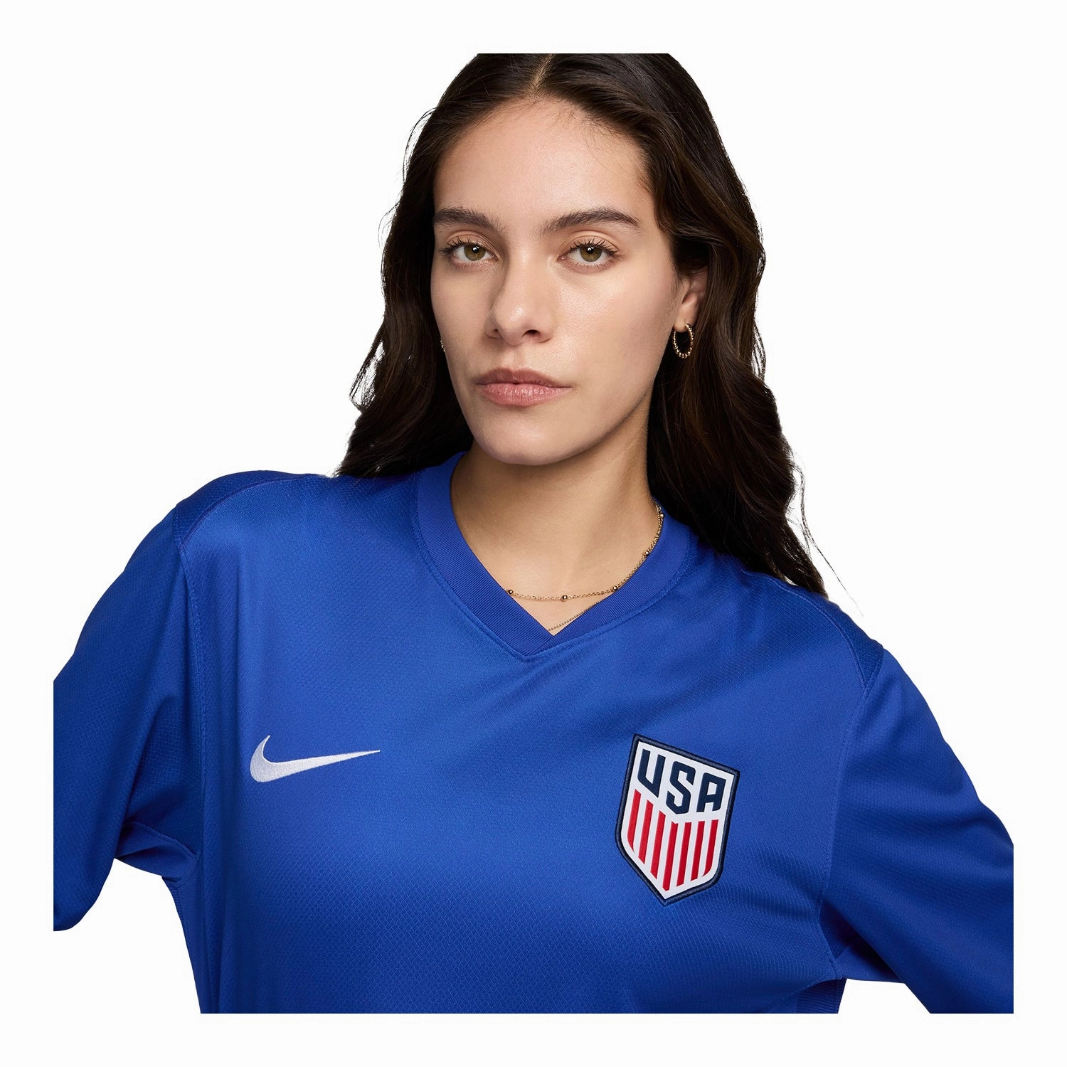 Men's Nike USMNT 2024 American Icon Away Stadium Long Sleeve Jersey