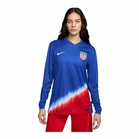 Men's Nike USMNT 2024 American Icon Away Stadium Long Sleeve Jersey