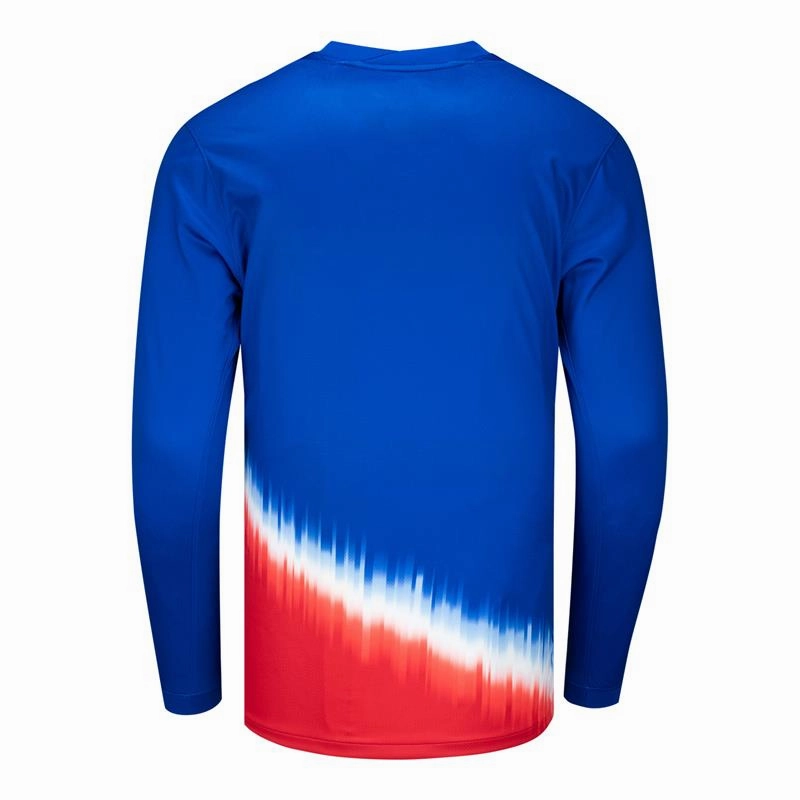 Men's Nike USMNT 2024 Personalized American Icon Away Stadium Long Sleeve Jersey