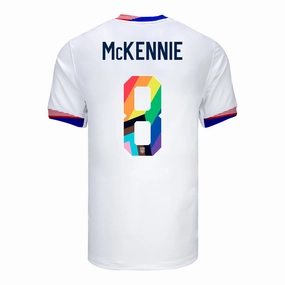 Men's Nike USMNT 2024 Pride-Themed Home McKennie 8 Stadium Jersey