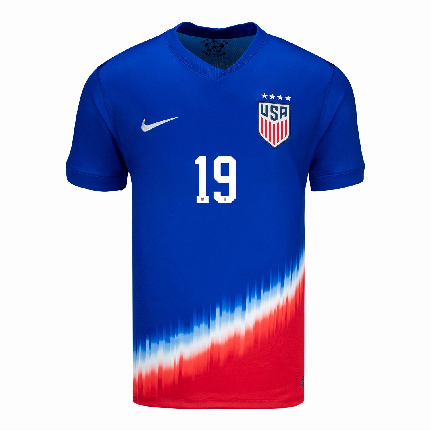 Men's Nike USWNT 2024 American Icon Away Dunn 19 Stadium Jersey