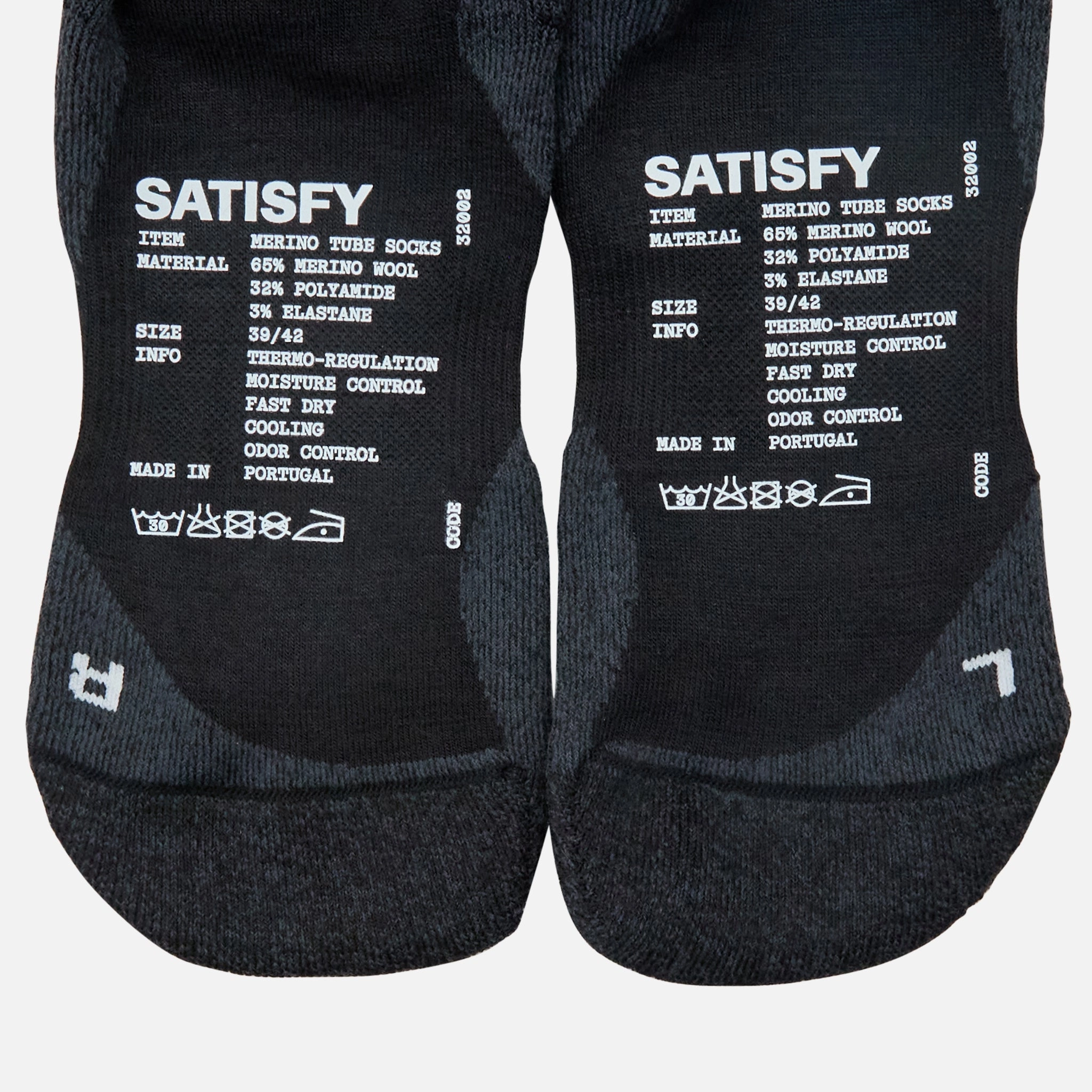 Merino Tube Socks Black