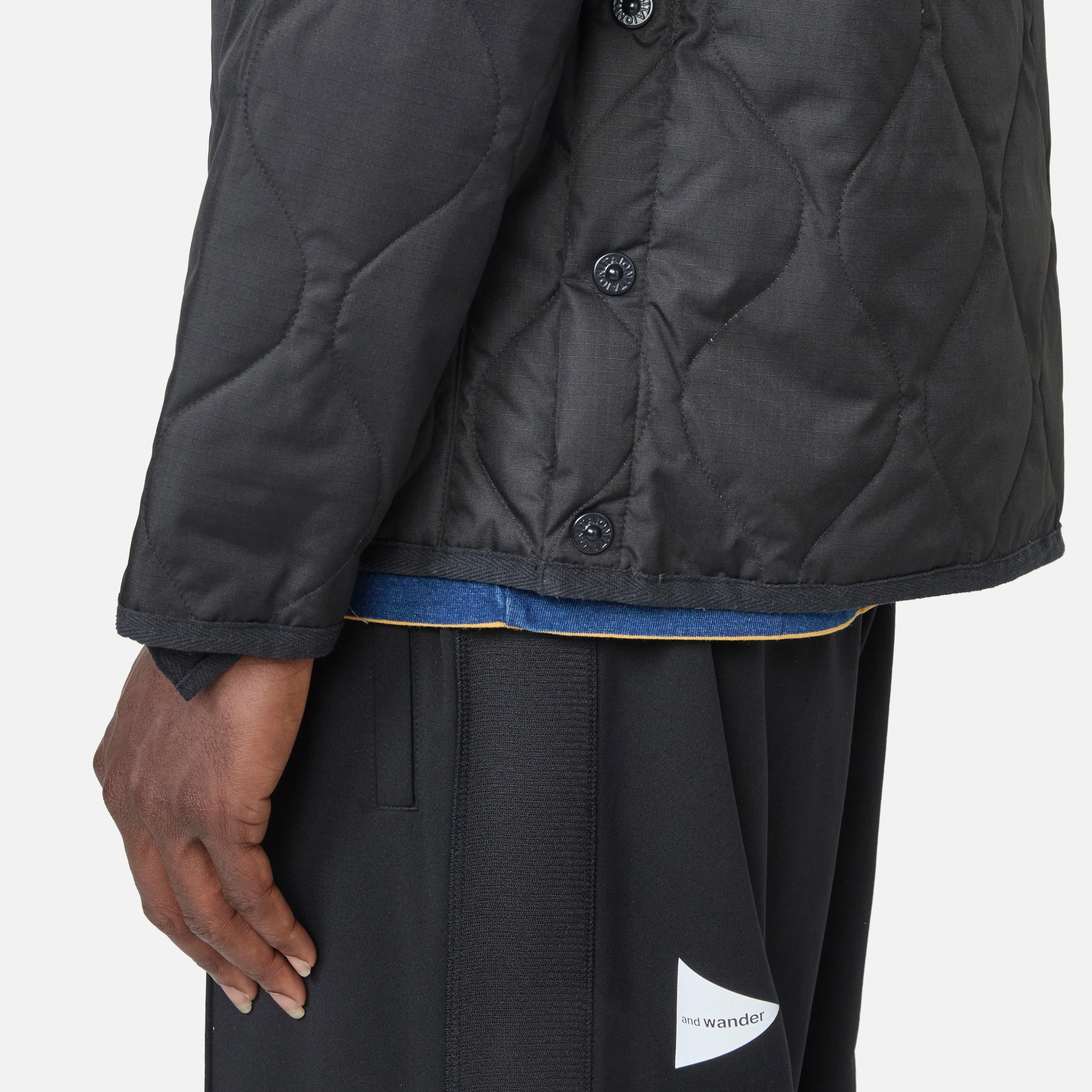 Military Crew Neck Down Jacket Black