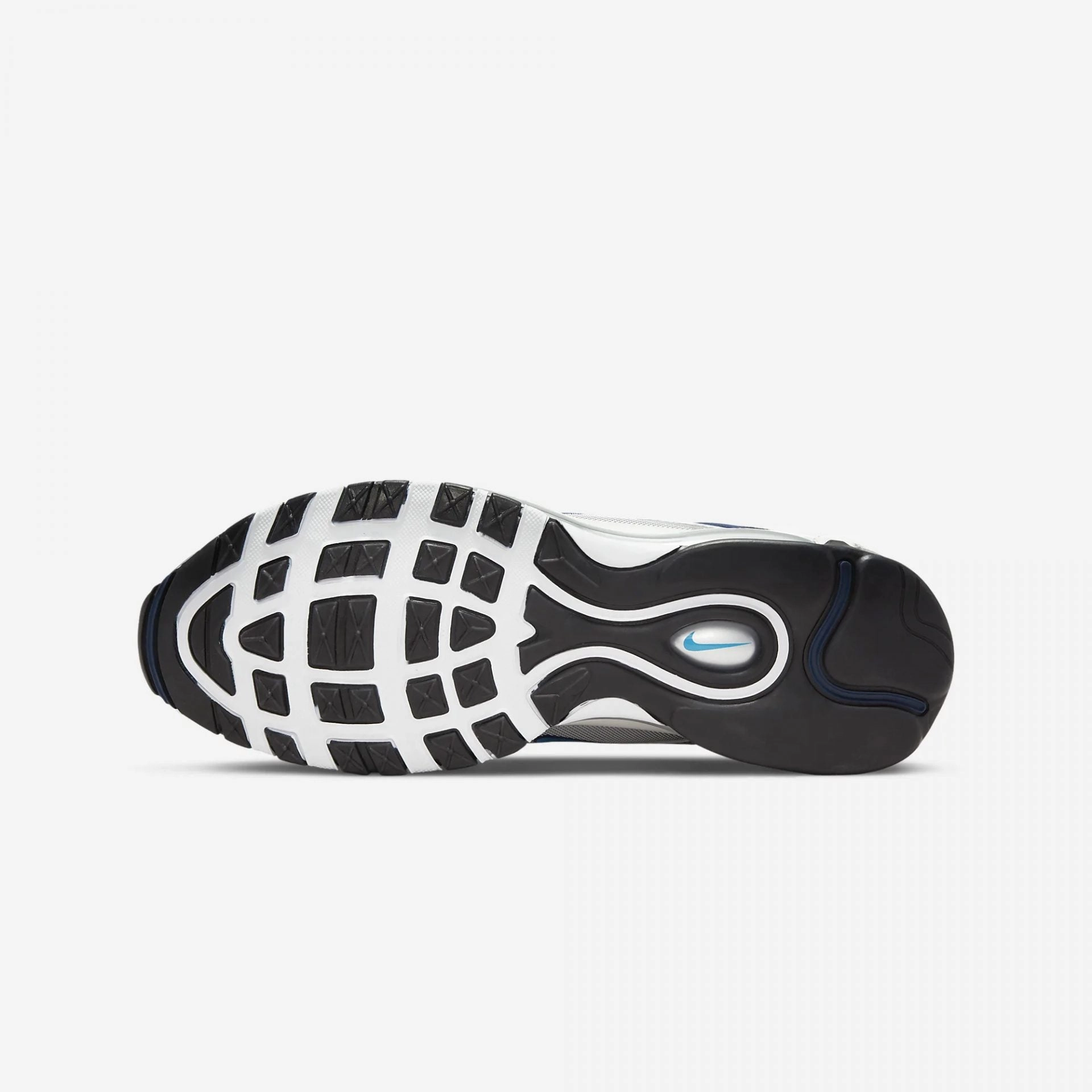 Nike | AIR MAX 97  { METALLIC SILVER/MIDNIGHT NAVY