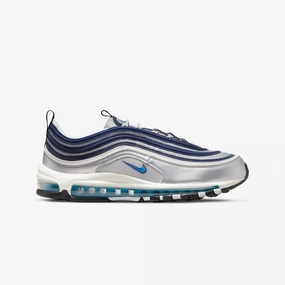 Nike | AIR MAX 97  { METALLIC SILVER/MIDNIGHT NAVY
