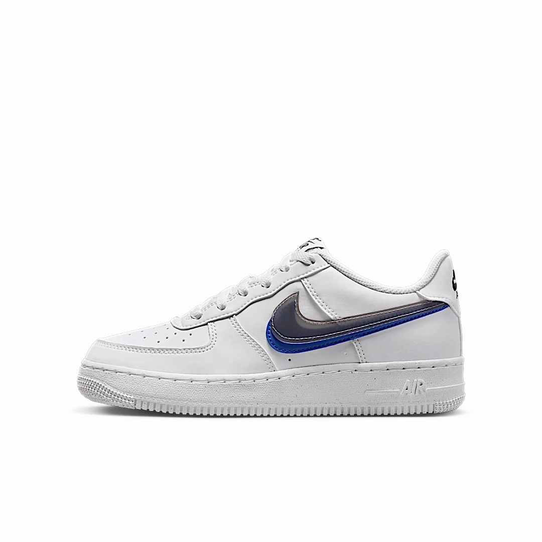 Nike Air Force 1 Low Impact Next Nature Double Swoosh White Black Blue