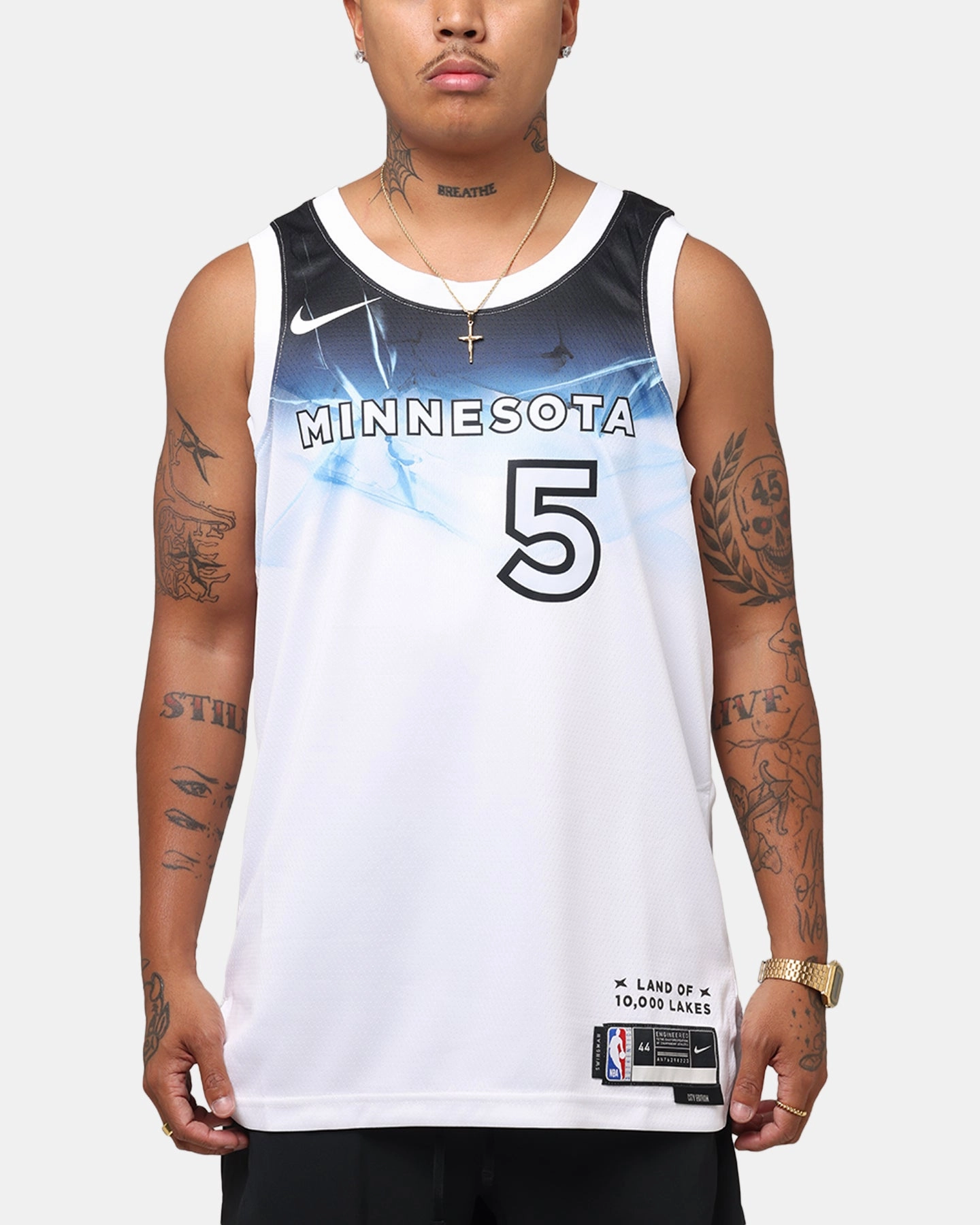 Nike Anthony Edwards Minnesota Timberwolves #5 City Edition 2024/25 Nike Dri-Fit NBA Swingman Jersey White