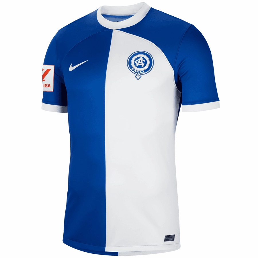 Nike Atletico Madrid Mario Hermoso Away Jersey w/ La Liga Patch 23/24 (Old Royal/White)