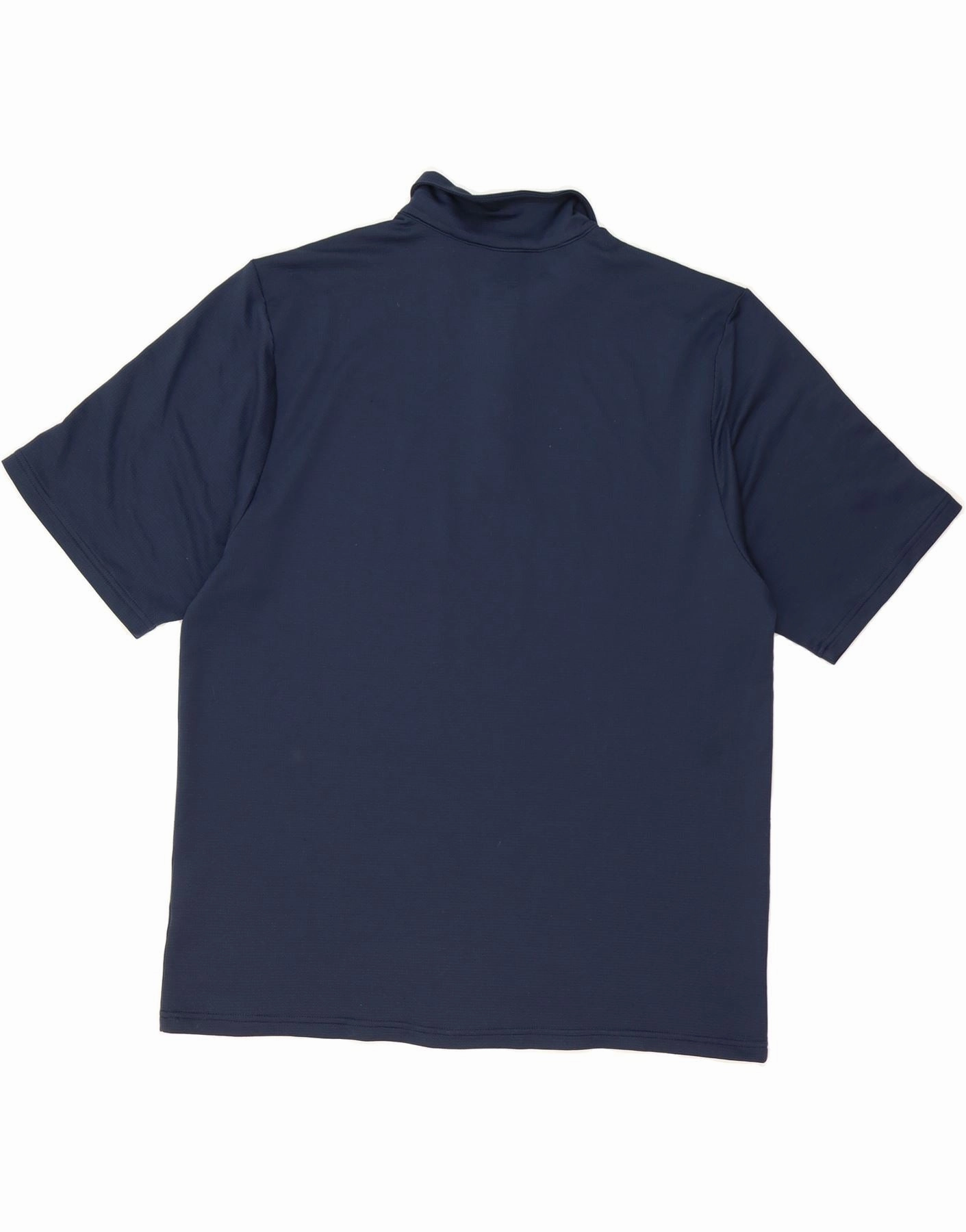 NIKE Mens Dri Fit Polo Shirt Large Navy Blue Polyester