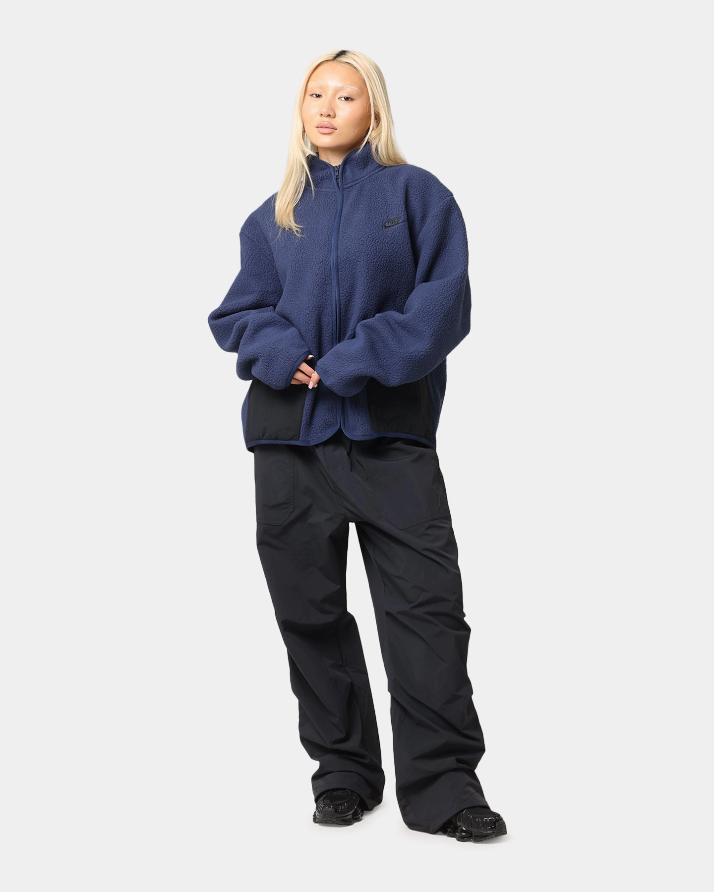 Nike Sherpa Winter Jacket Midnight Navy/Black