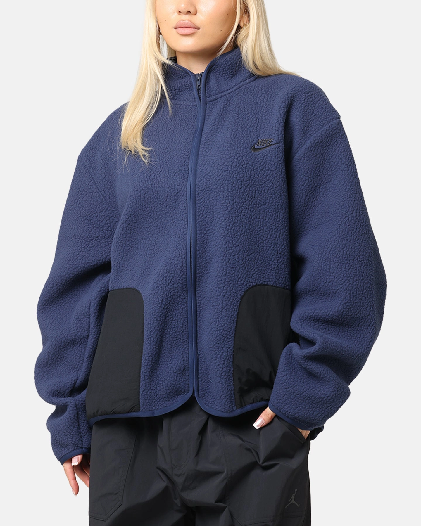 Nike Sherpa Winter Jacket Midnight Navy/Black